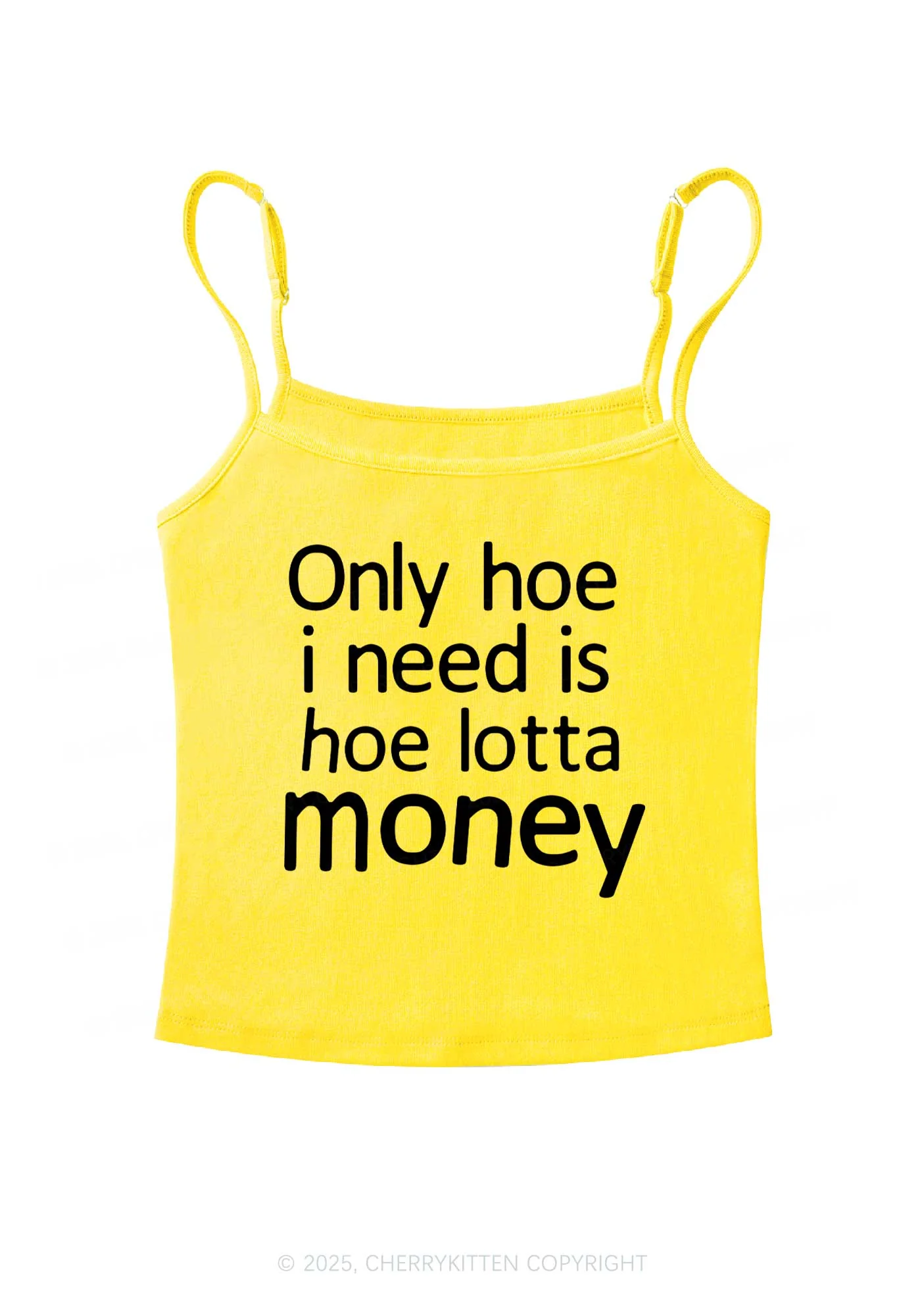 Need Hoe Lotta Money Y2K Spaghetti Strap Cami Cherrykitten - Image 7