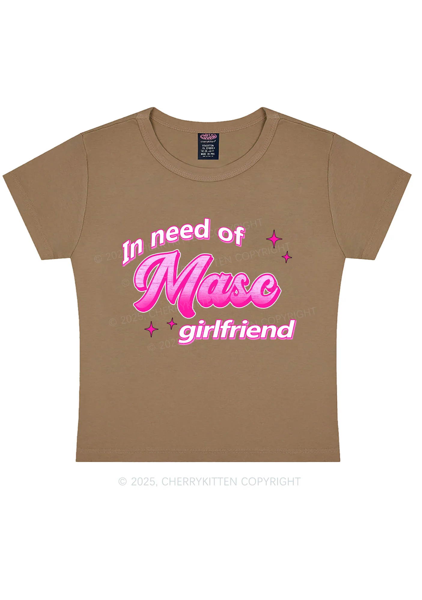 Need Masc Girlfriend Pride Y2K Baby Tee Cherrykitten - Image 10