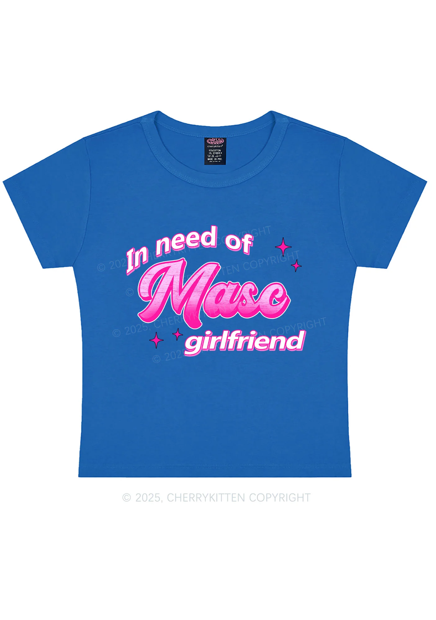 Need Masc Girlfriend Pride Y2K Baby Tee Cherrykitten - Image 11