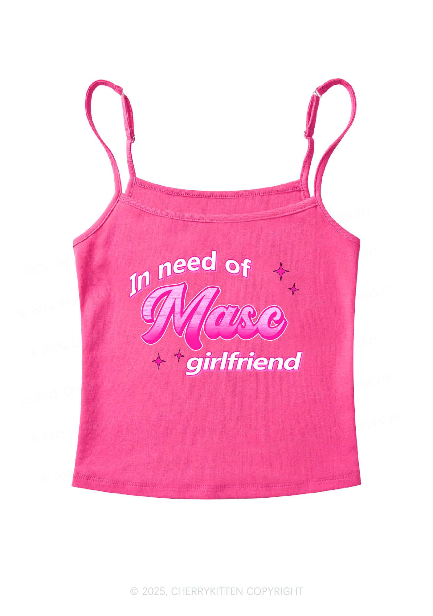 Need Masc Girlfriend Pride Y2K Spaghetti Strap Cami Cherrykitten - Image 3