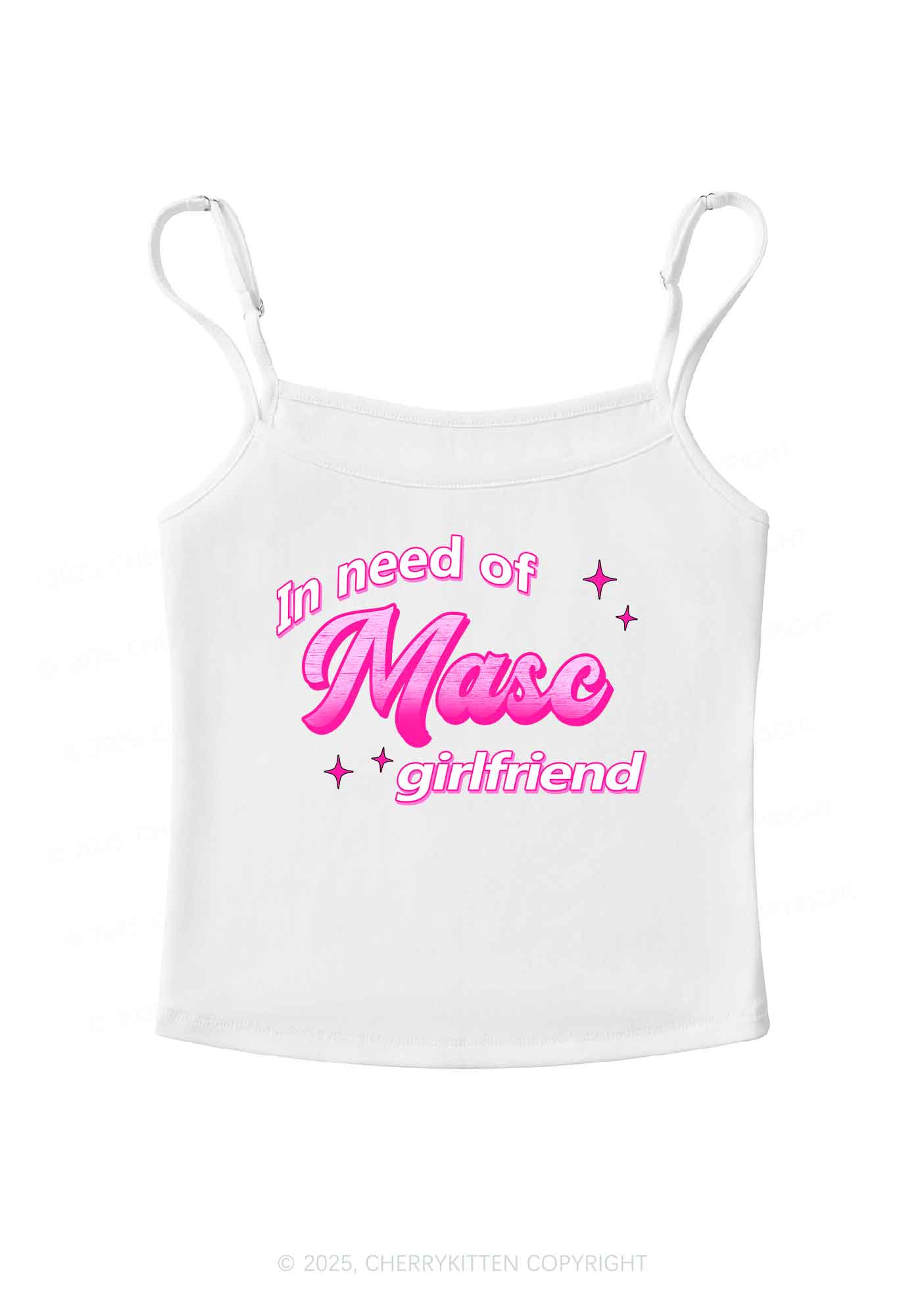 Need Masc Girlfriend Pride Y2K Spaghetti Strap Cami Cherrykitten - Image 4