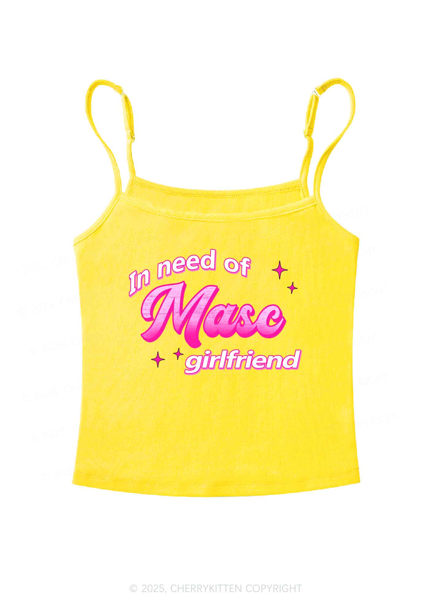 Need Masc Girlfriend Pride Y2K Spaghetti Strap Cami Cherrykitten - Image 6
