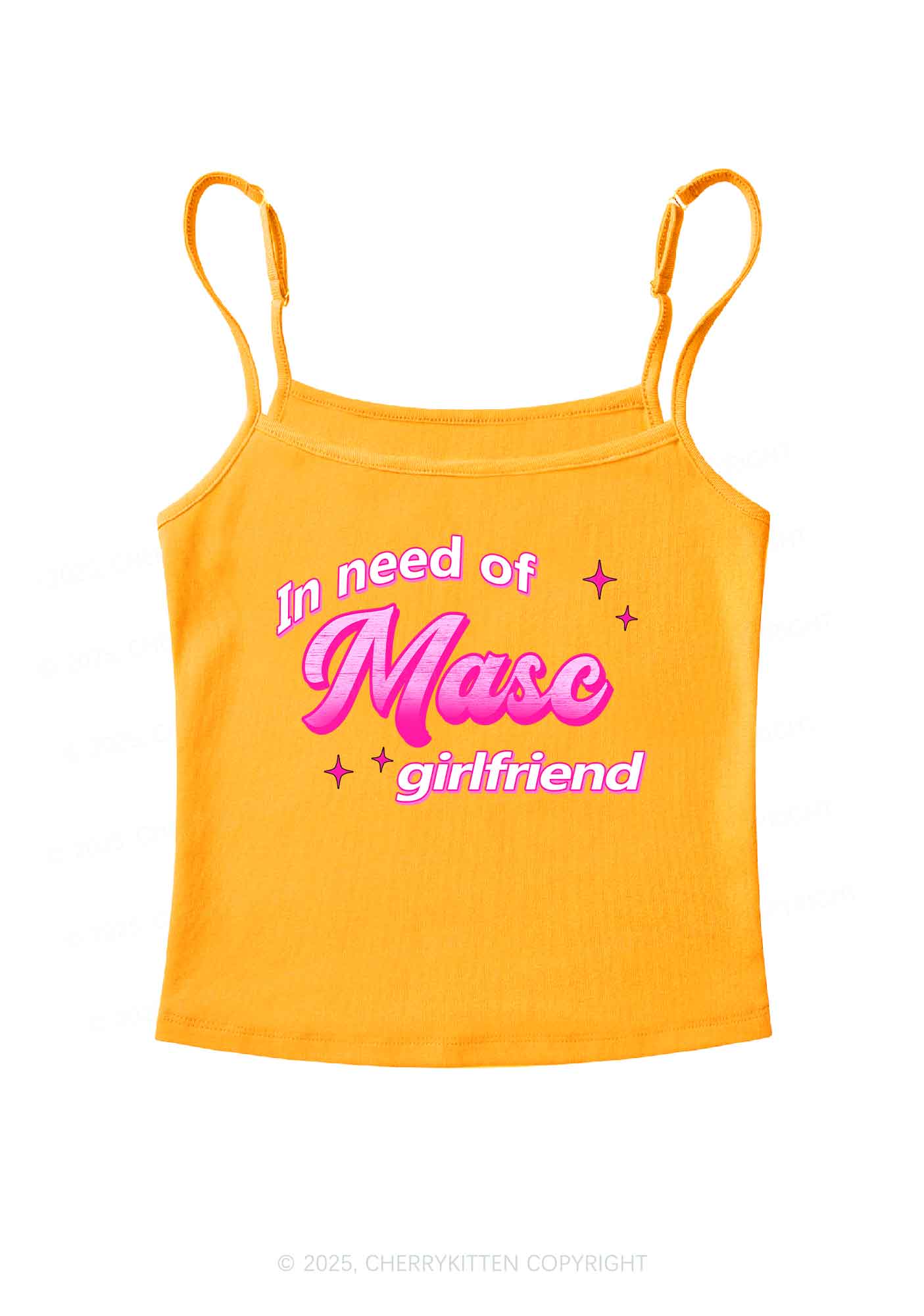 Need Masc Girlfriend Pride Y2K Spaghetti Strap Cami Cherrykitten - Image 7