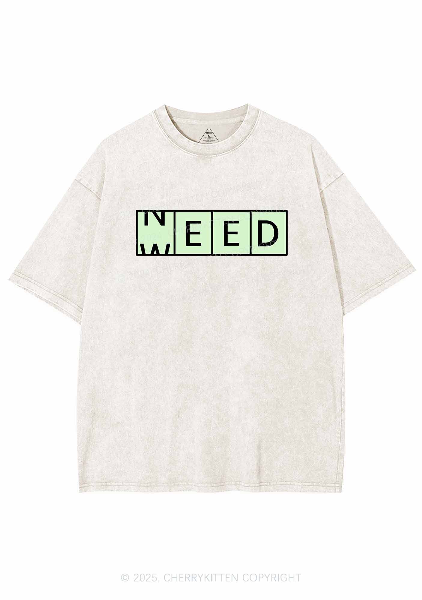 Need Wxxd Y2K Washed Tee Cherrykitten - Image 5