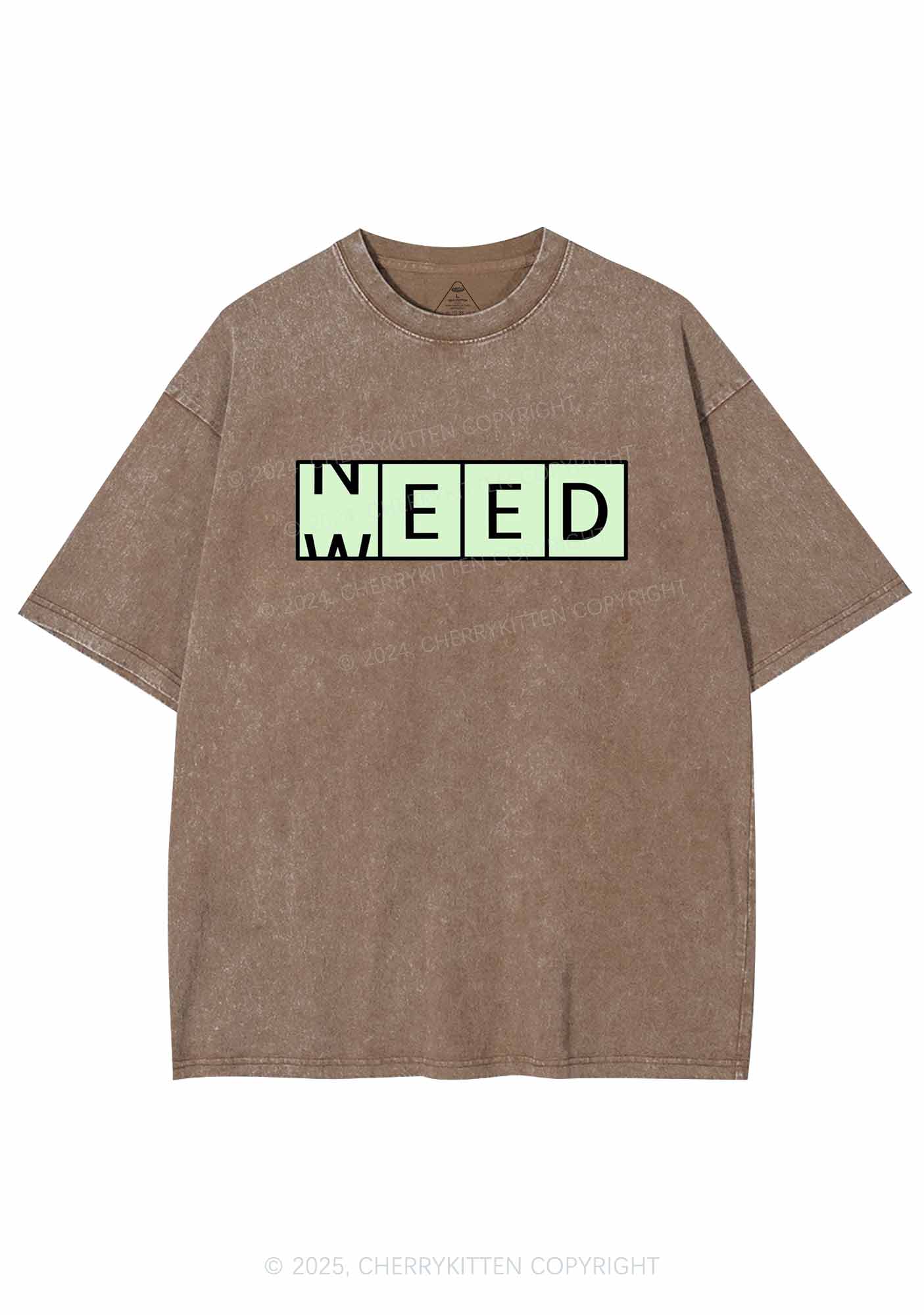 Need Wxxd Y2K Washed Tee Cherrykitten - Image 8