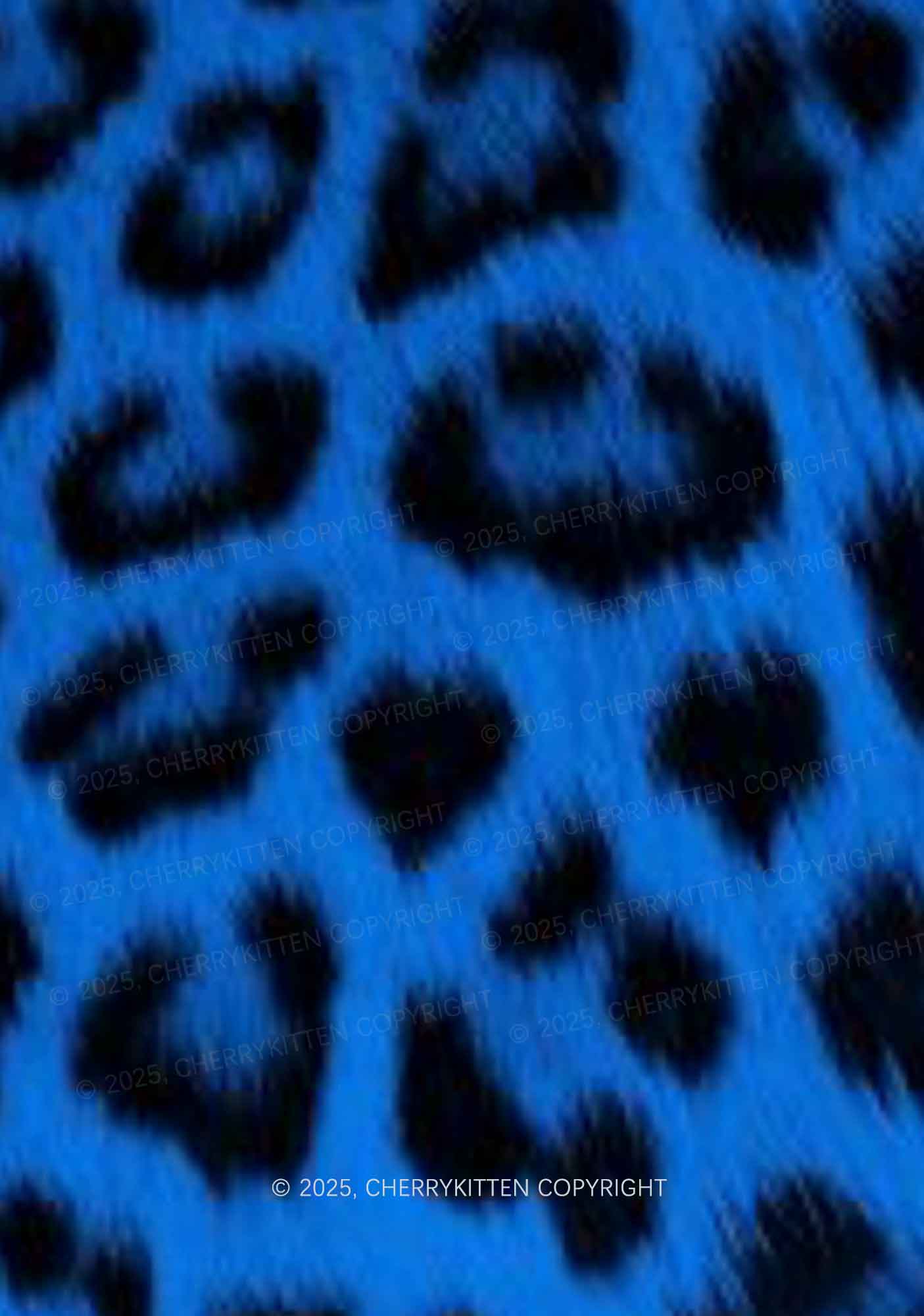 Neon Blue Leopard Y2K Print Mini Layered Skirt Cherrykitten - Image 2