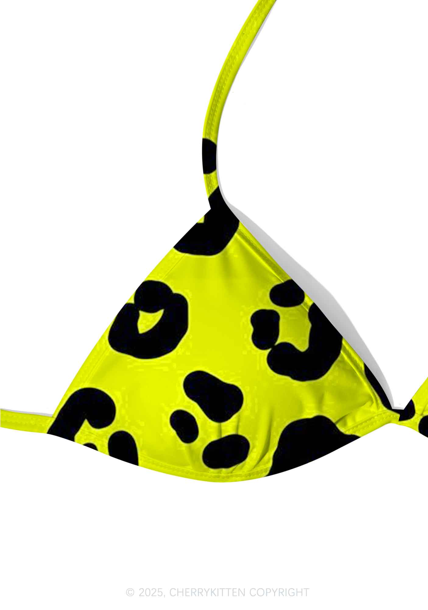 Neon Leopard Y2K Print Bikini Set Cherrykitten - Image 4