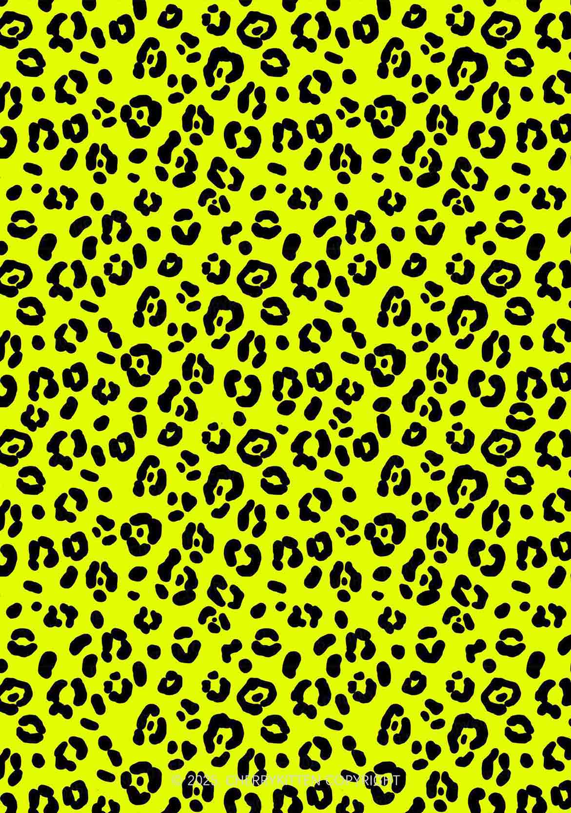 Neon Leopard Y2K Print Long Sleeve Pajama Set Cherrykitten - Image 2