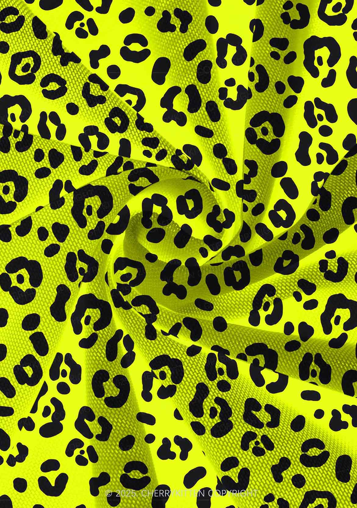 Neon Leopard Y2K Print Mini Layered Skirt Cherrykitten - Image 4