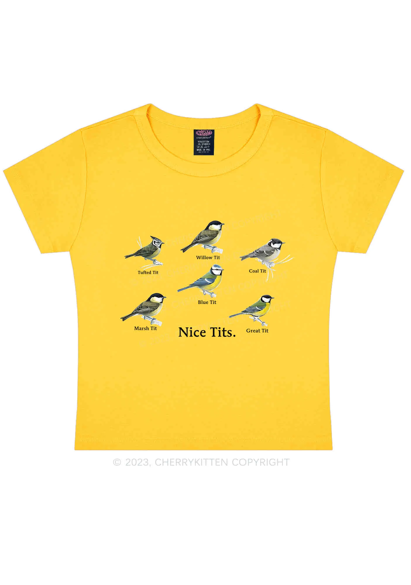 Nice Txts Category Y2K Baby Tee Cherrykitten - Image 4