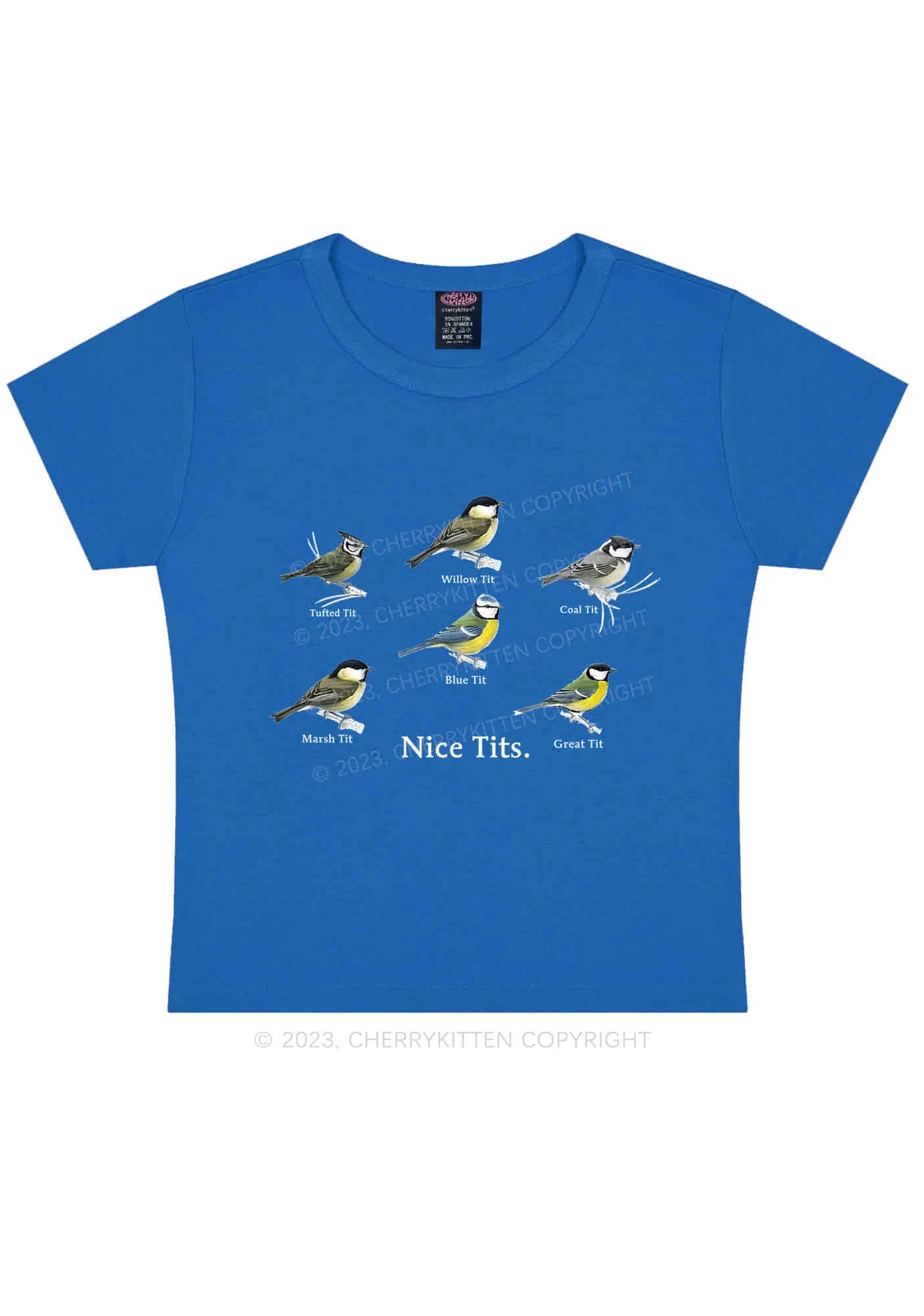 Nice Txts Category Y2K Baby Tee Cherrykitten - Image 6