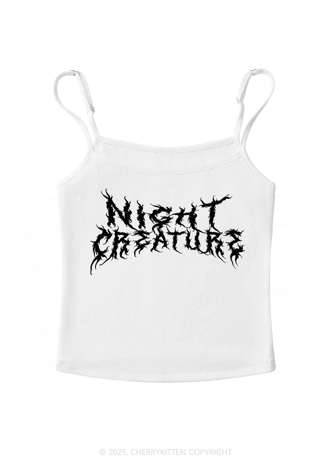 Night Creature Y2K Spaghetti Strap Cami Cherrykitten - Image 3