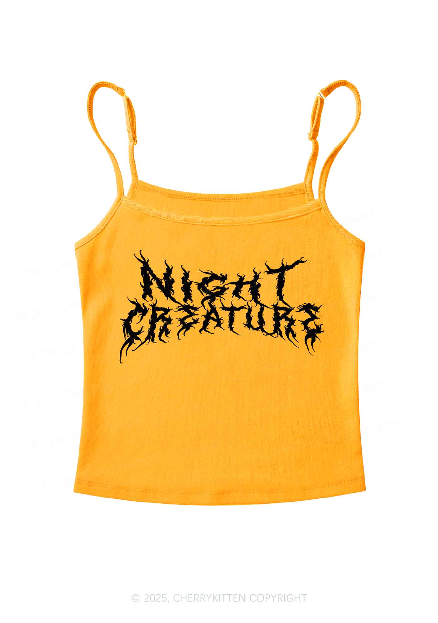 Night Creature Y2K Spaghetti Strap Cami Cherrykitten - Image 6