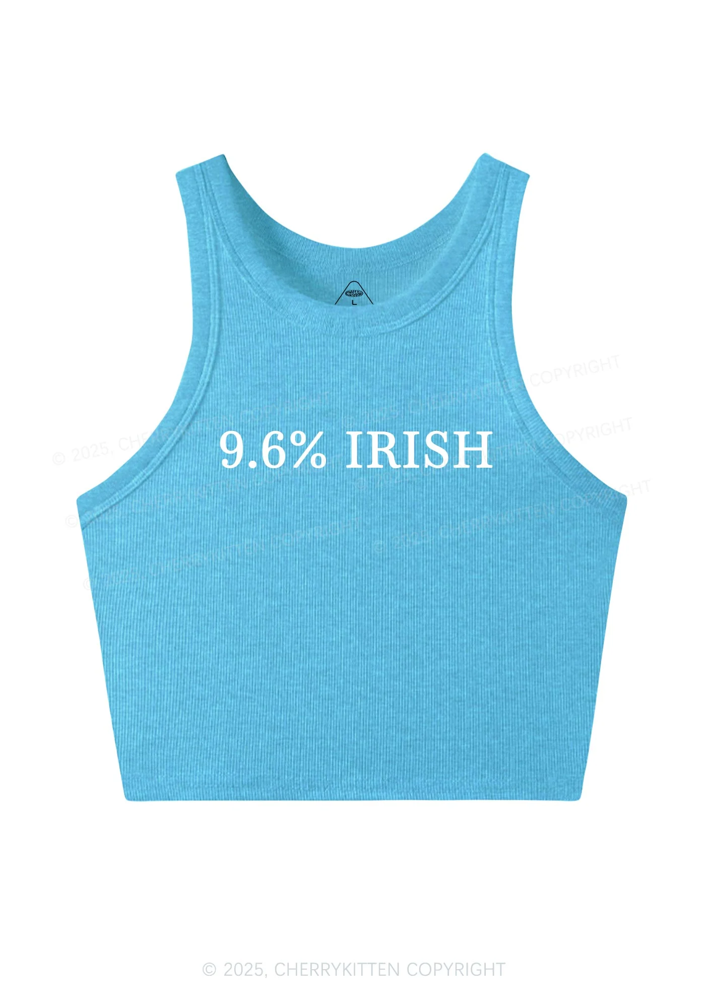 Nine Point Six Percent Irish St Patricks Y2K Crop Tank Top Cherrykitten - Image 7