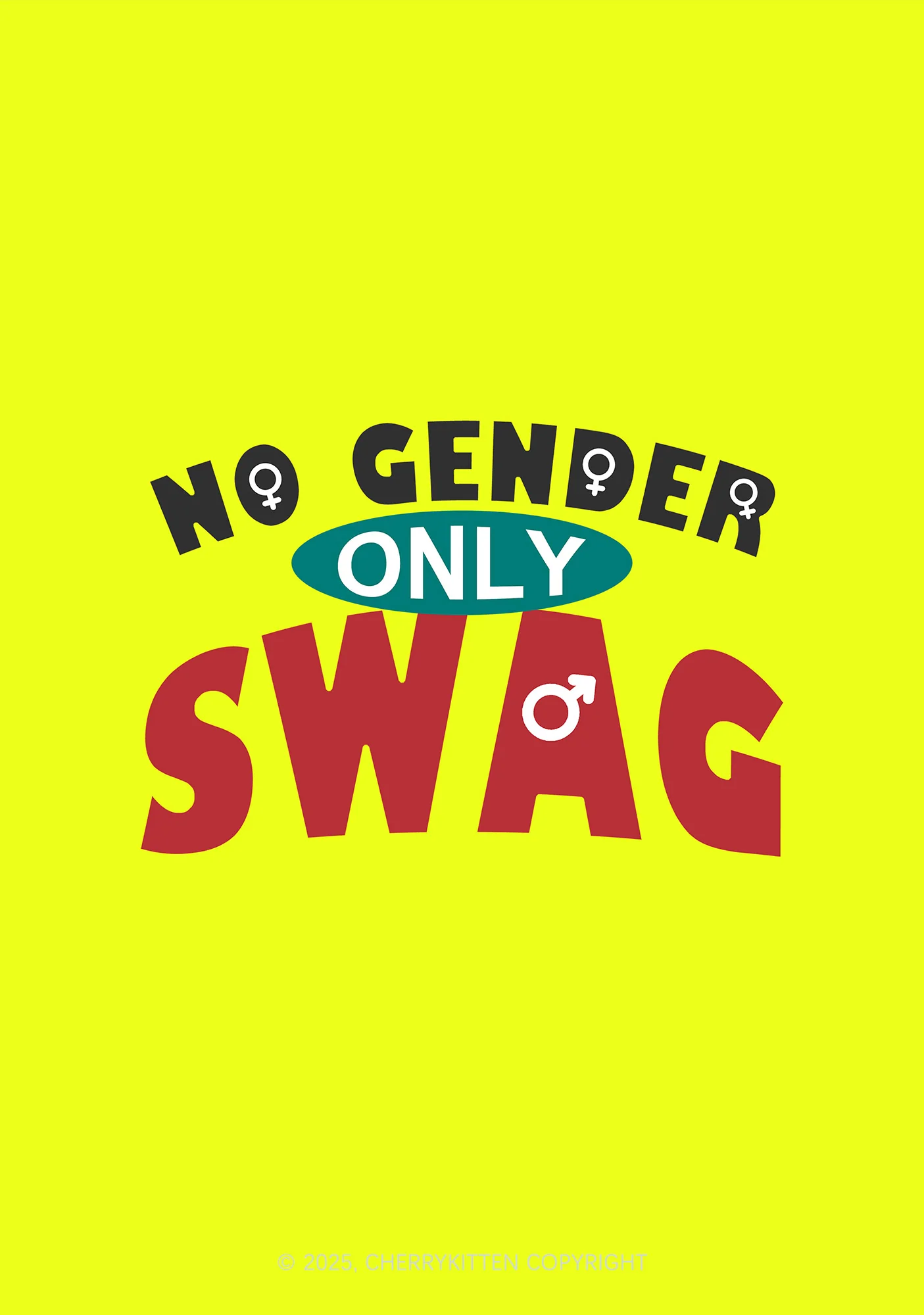 No Gender Only Swag Pride 1Pc Y2K Pin Badge Cherrykitten - Image 2