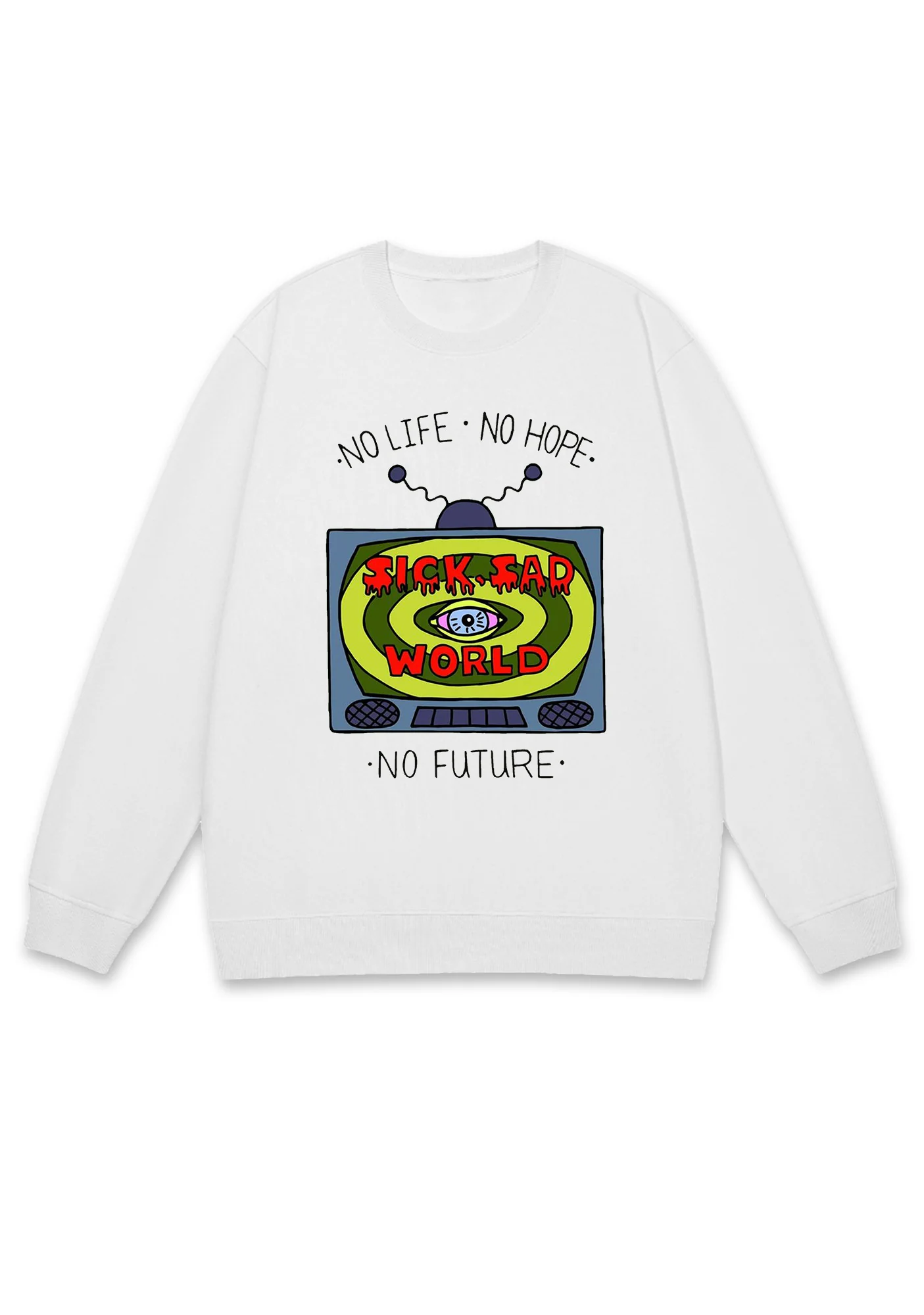 No Life No Hope No Future Y2K Sweatshirt - Image 2