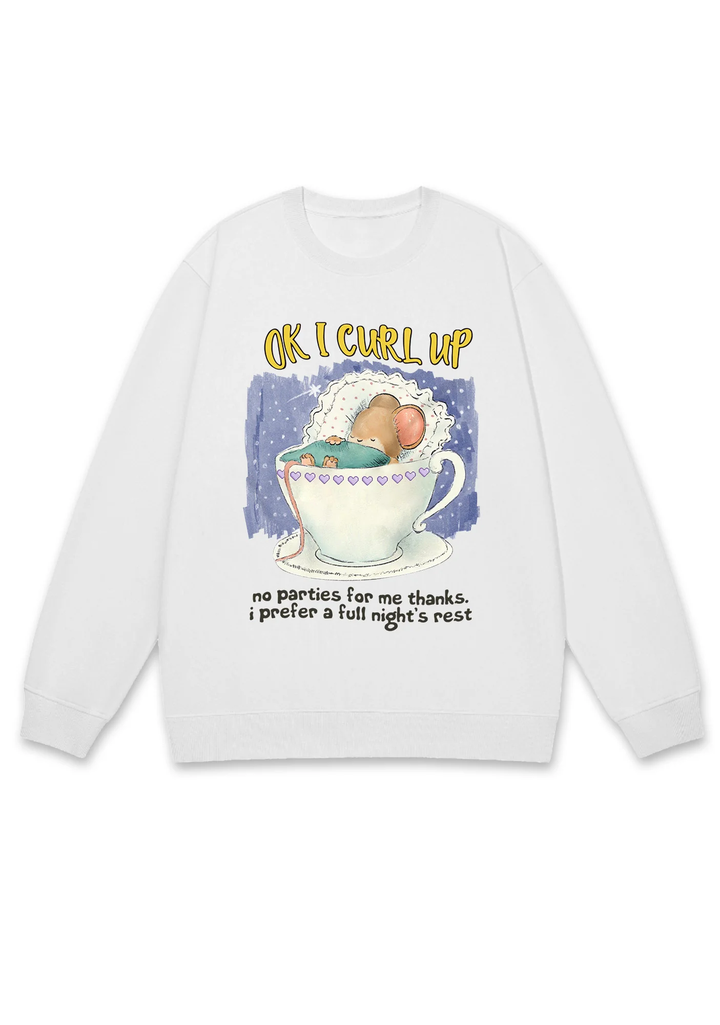 No Parties For Me Thanks Y2K Sweatshirt - Image 3