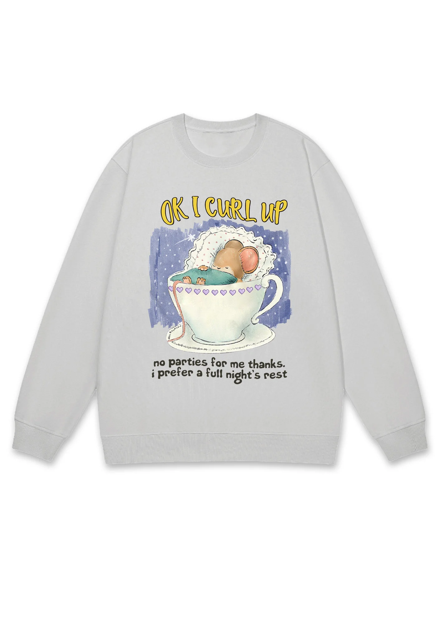 No Parties For Me Thanks Y2K Sweatshirt - Image 4