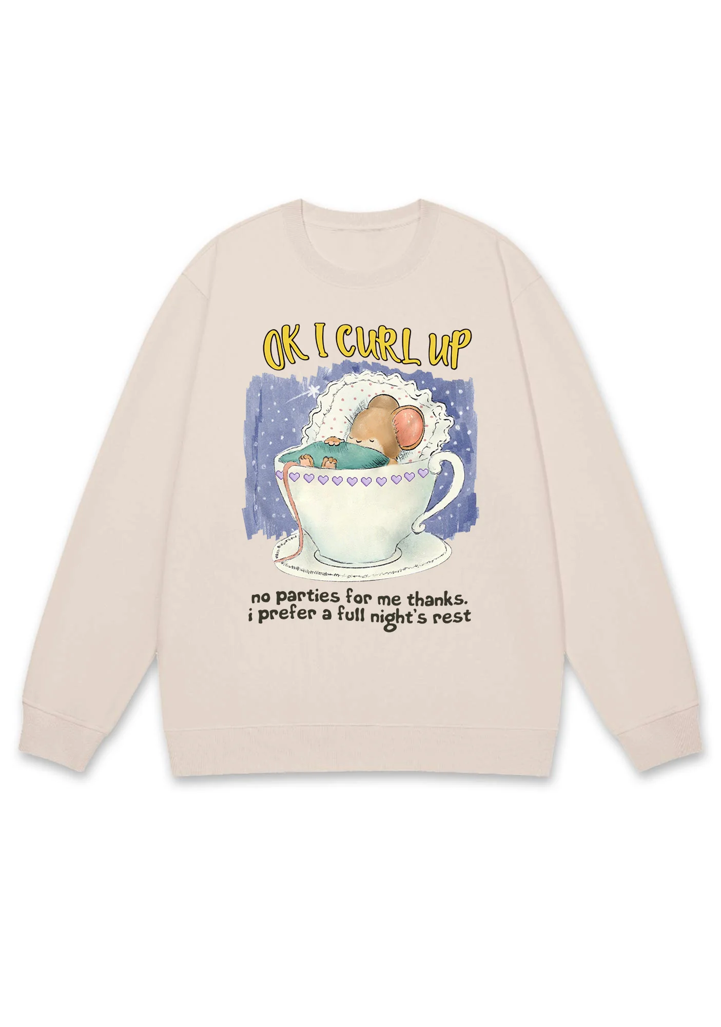 No Parties For Me Thanks Y2K Sweatshirt - Image 5