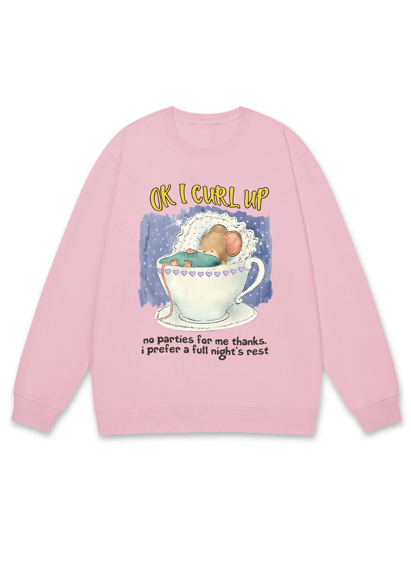 No Parties For Me Thanks Y2K Sweatshirt - Image 6