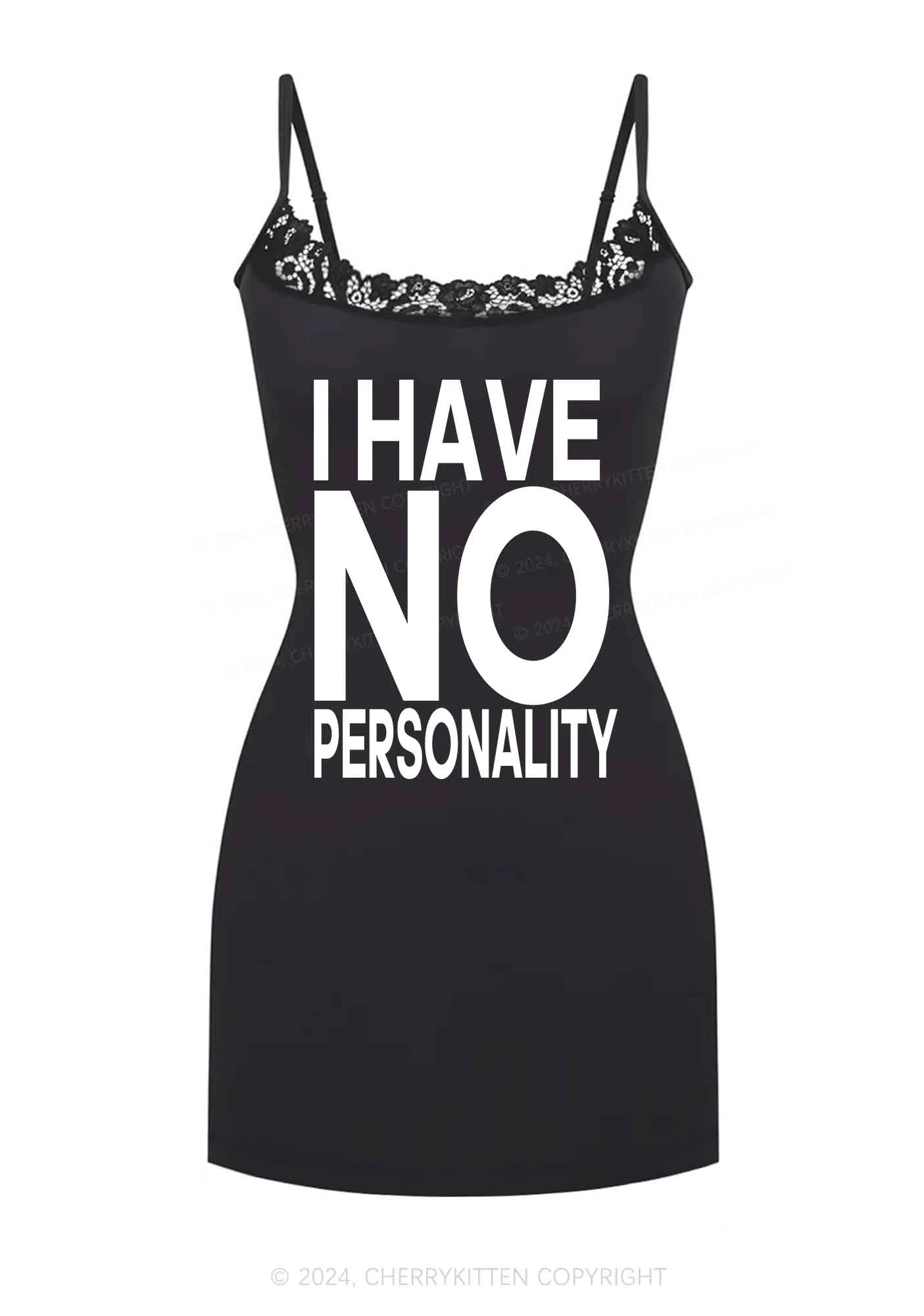 No Personality Y2K Lace Slip Dress Cherrykitten - Image 3