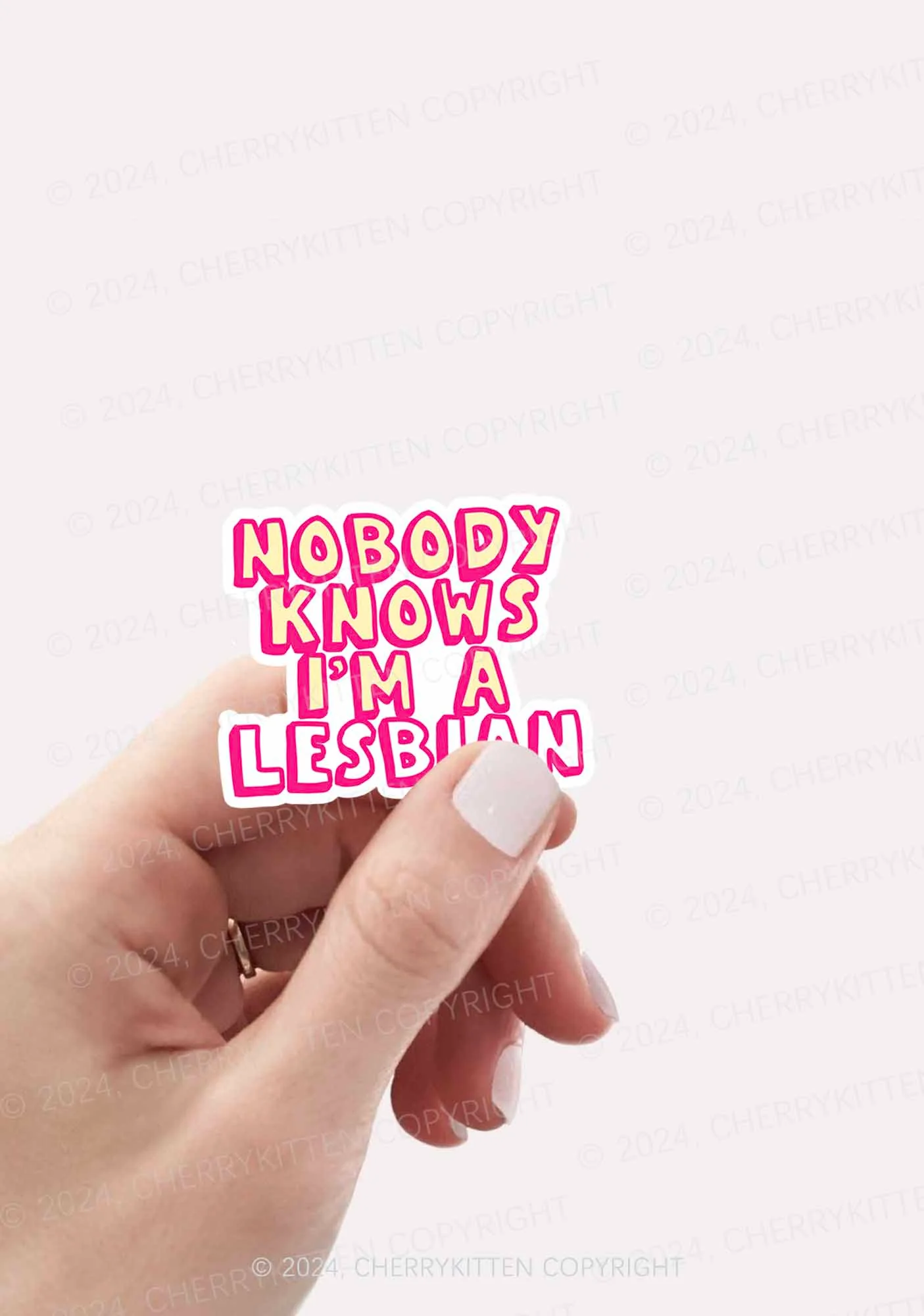 Nobody Knows 1Pc Y2K Sticker Cherrykitten - Image 2