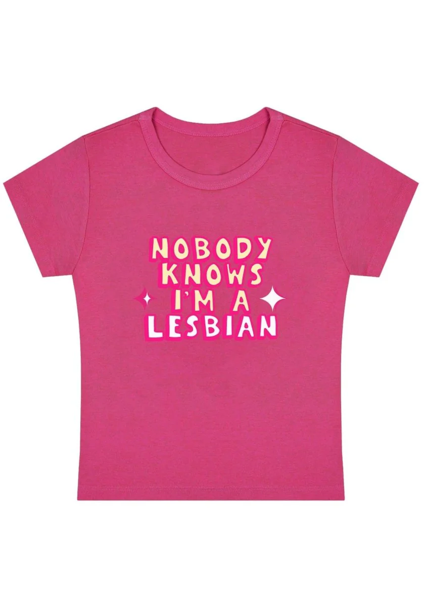 Nobody Knows Y2k Baby Tee - Image 4