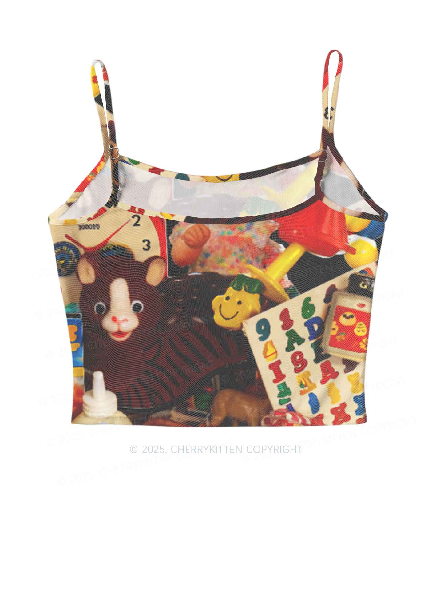 Nostalgic Childhood Y2K Mesh Cami Tank Cherrykitten - Image 3