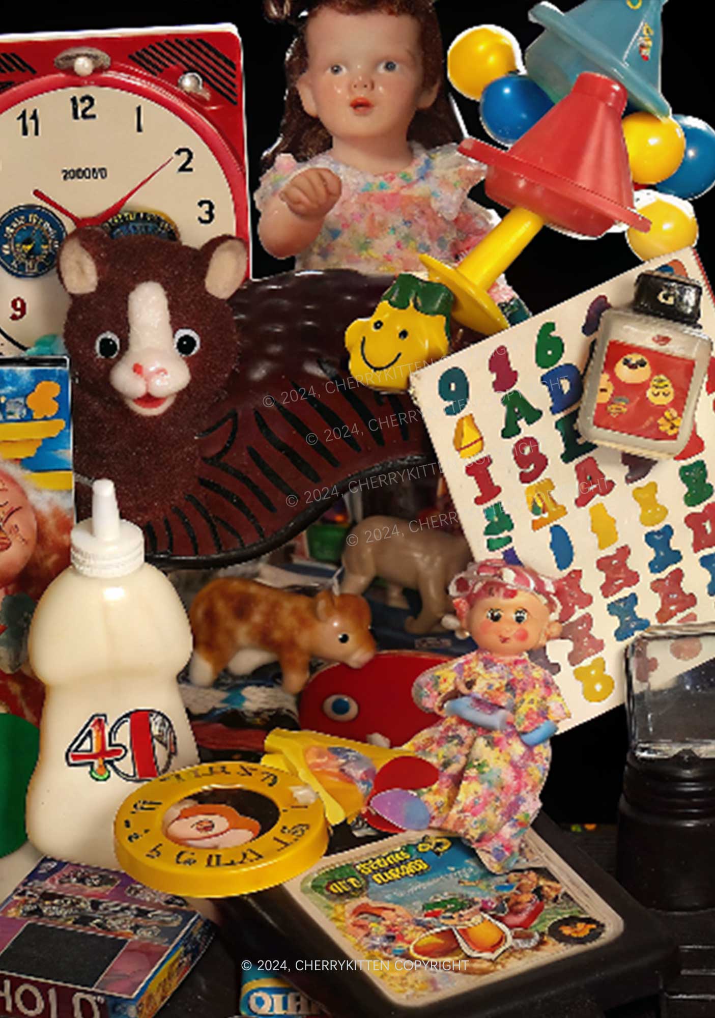 Nostalgic Childhood Y2K Phone Case Cherrykitten - Image 2