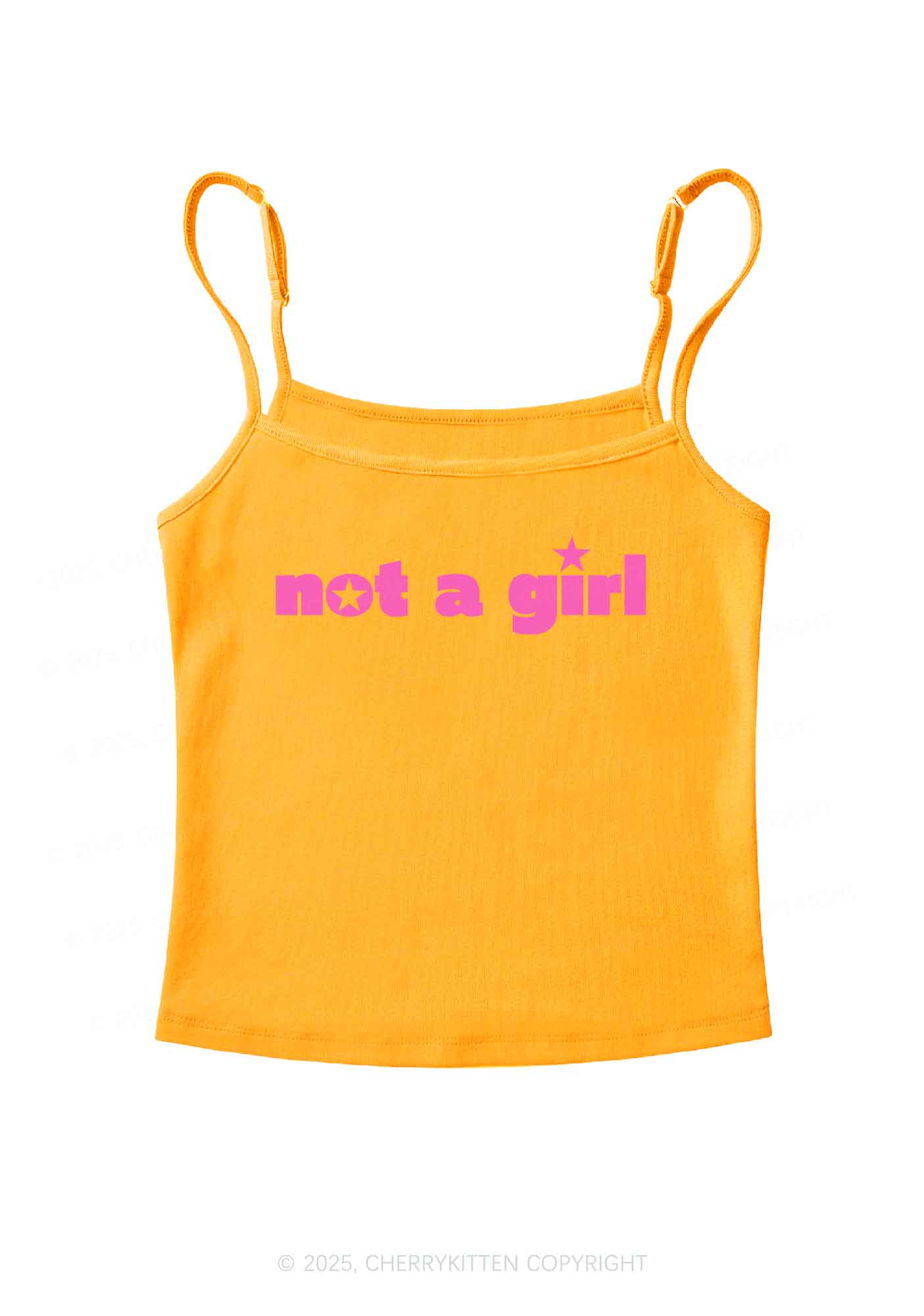 Not A Girl Y2K Spaghetti Strap Cami Cherrykitten - Image 7