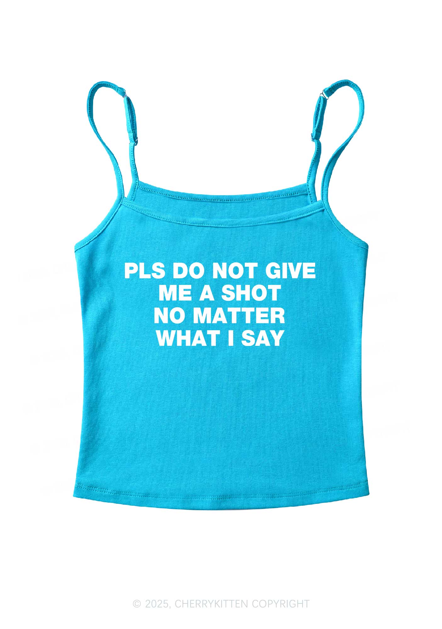 Not Give Shot Y2K Spaghetti Strap Cami Cherrykitten - Image 7