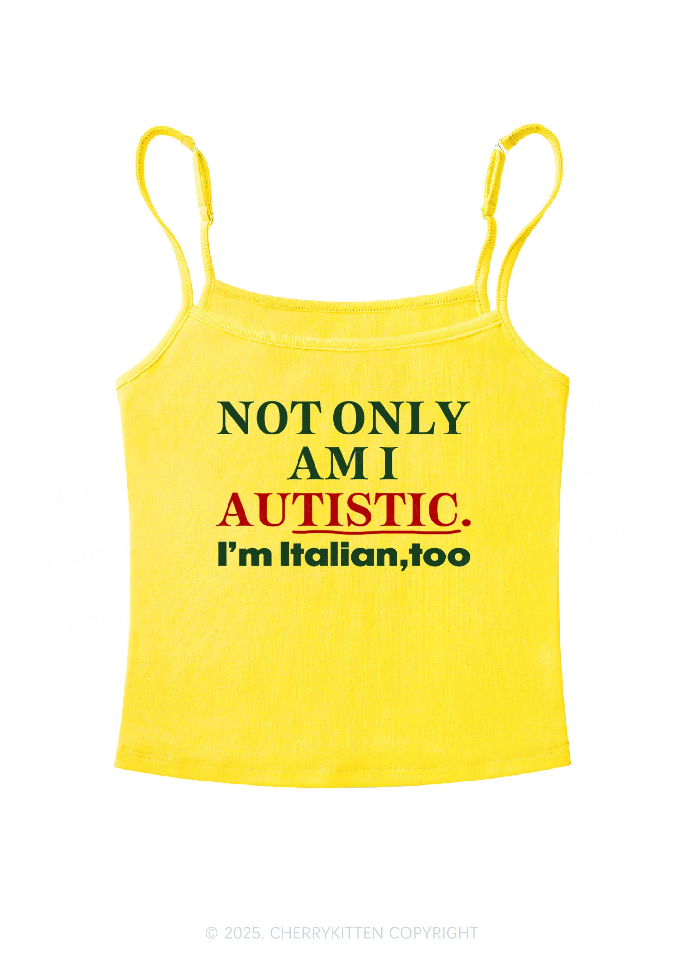 Not Only Autistic Y2K Spaghetti Strap Cami Cherrykitten - Image 5