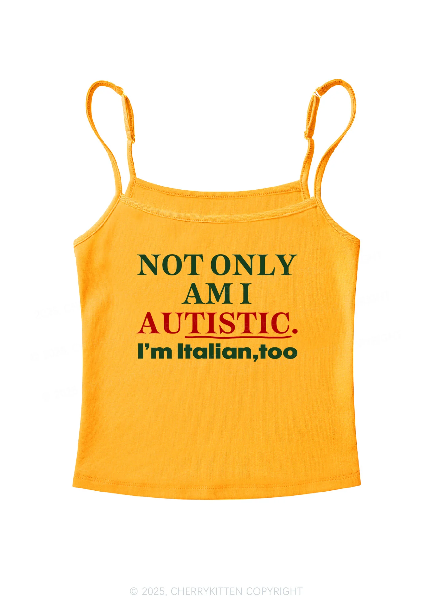 Not Only Autistic Y2K Spaghetti Strap Cami Cherrykitten - Image 7