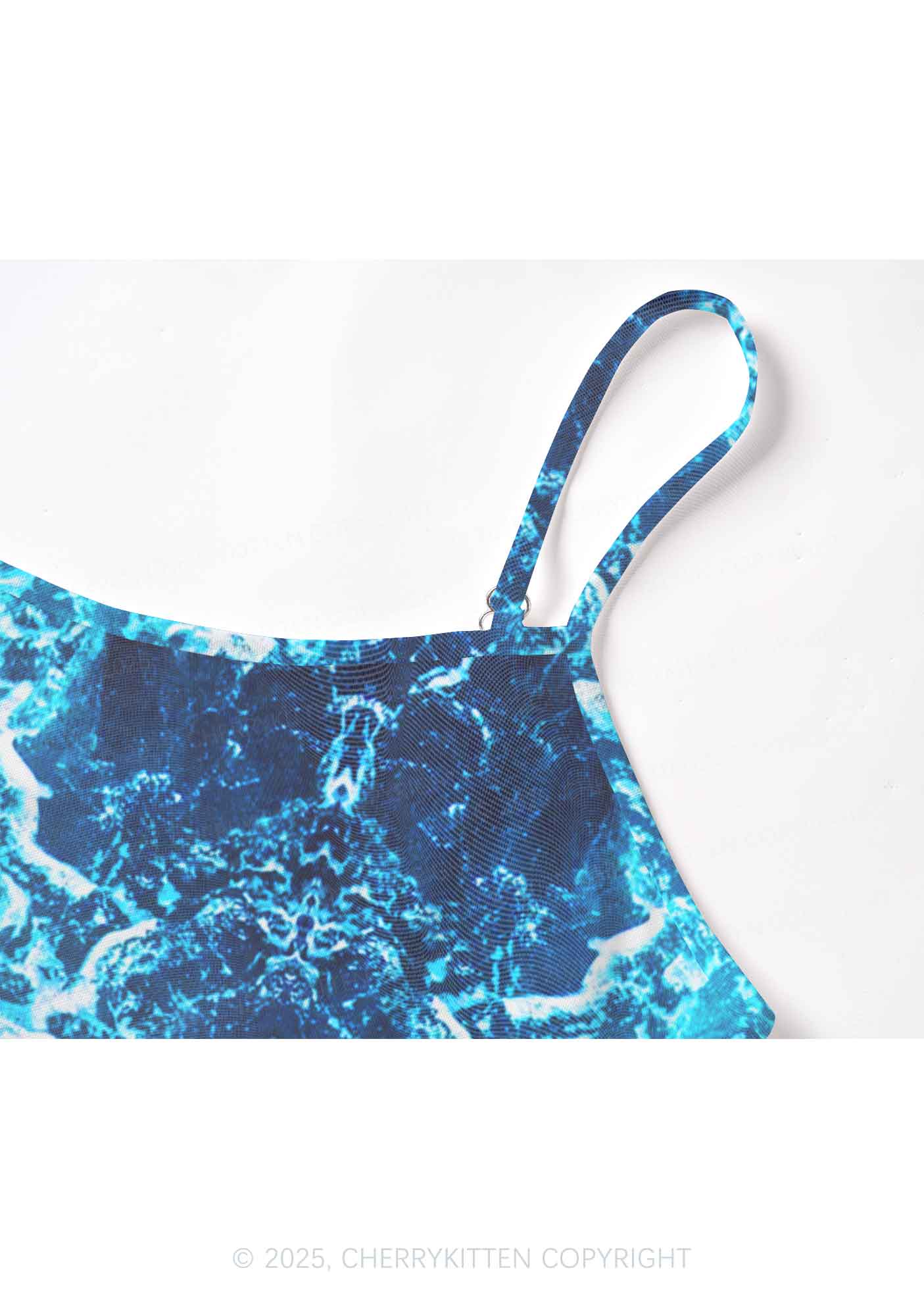 Ocean Wave Y2K Mesh Cami Tank Cherrykitten - Image 5