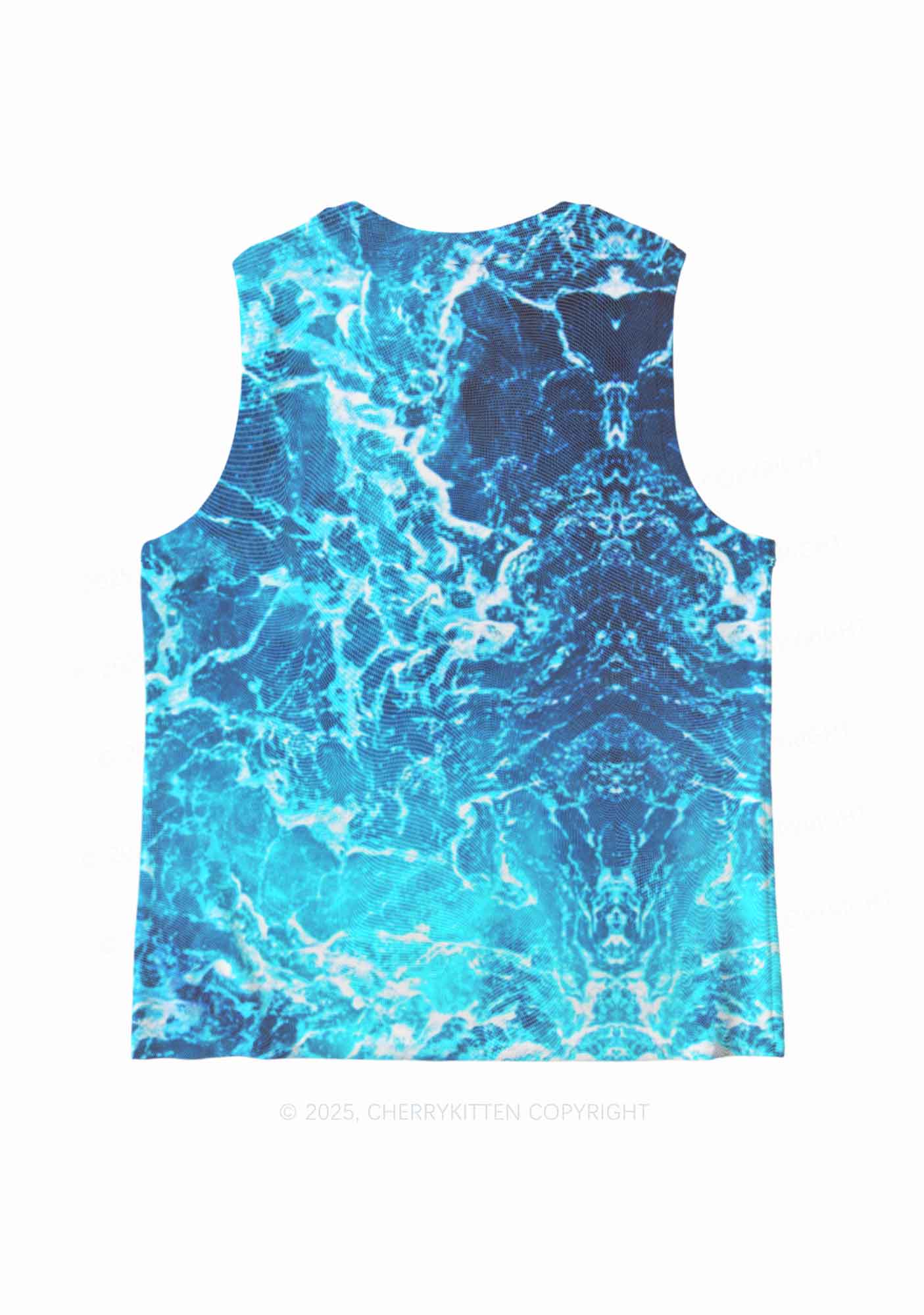 Ocean Wave Y2K Mesh Muscle Tank Cherrykitten - Image 4
