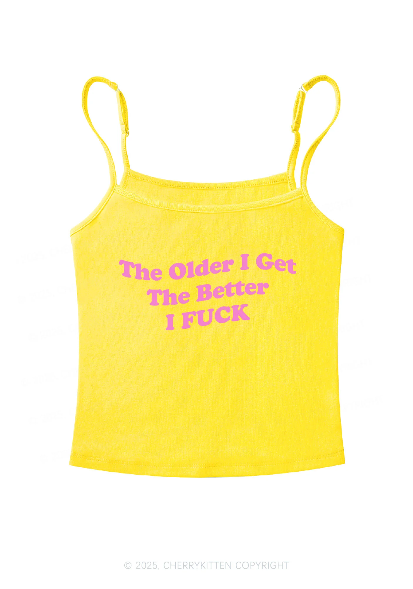 Older Get Better Fxxk Y2K Spaghetti Strap Cami Cherrykitten - Image 5
