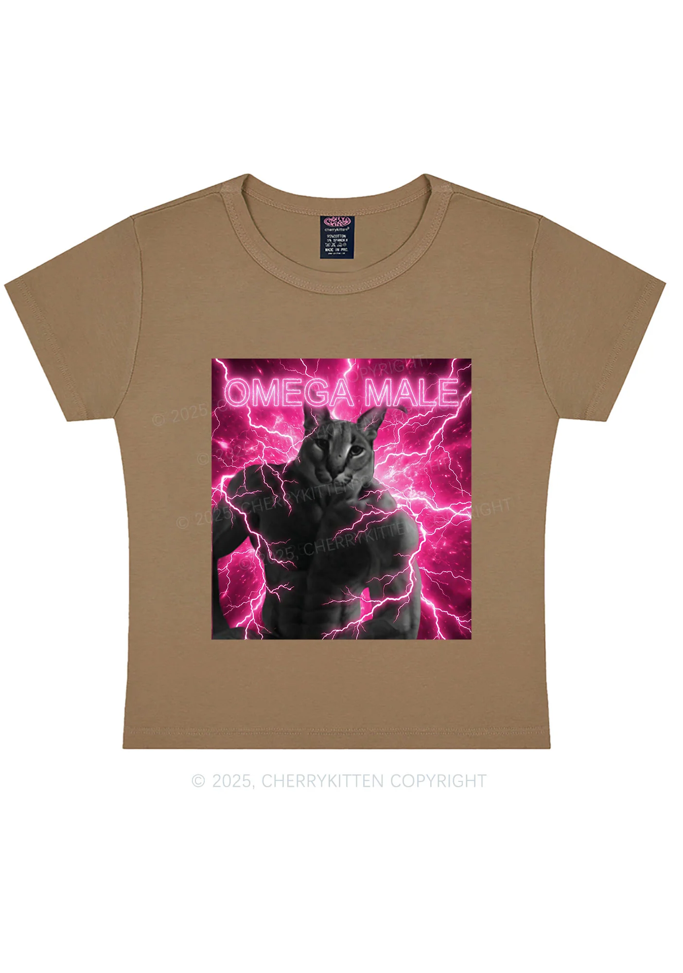 Omega Male Y2K Baby Tee Cherrykitten - Image 9