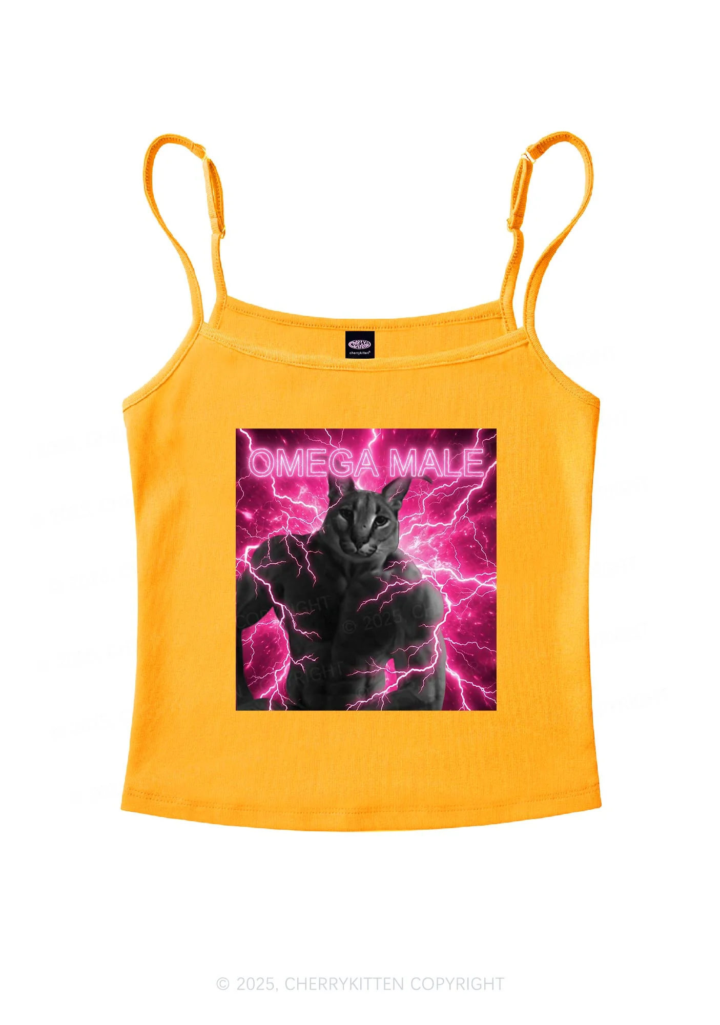 Omega Male Y2K Spaghetti Strap Cami Cherrykitten - Image 6