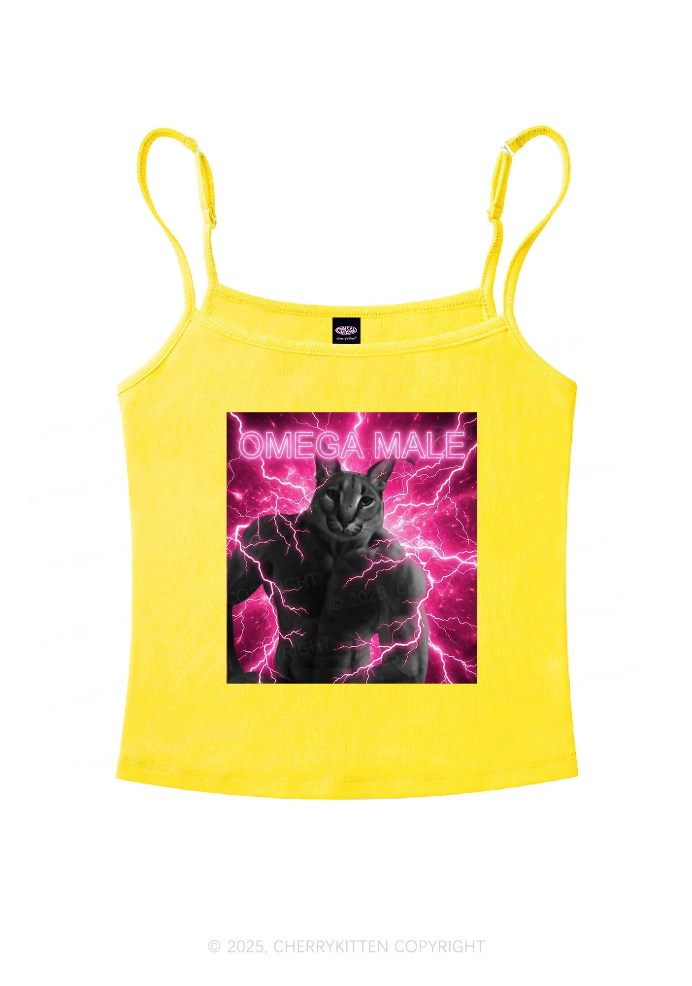Omega Male Y2K Spaghetti Strap Cami Cherrykitten - Image 7