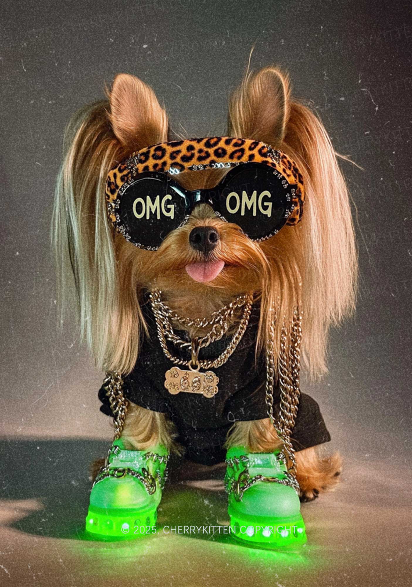 OMG Doggy Y2K Mesh Cami Tank Cherrykitten - Image 2