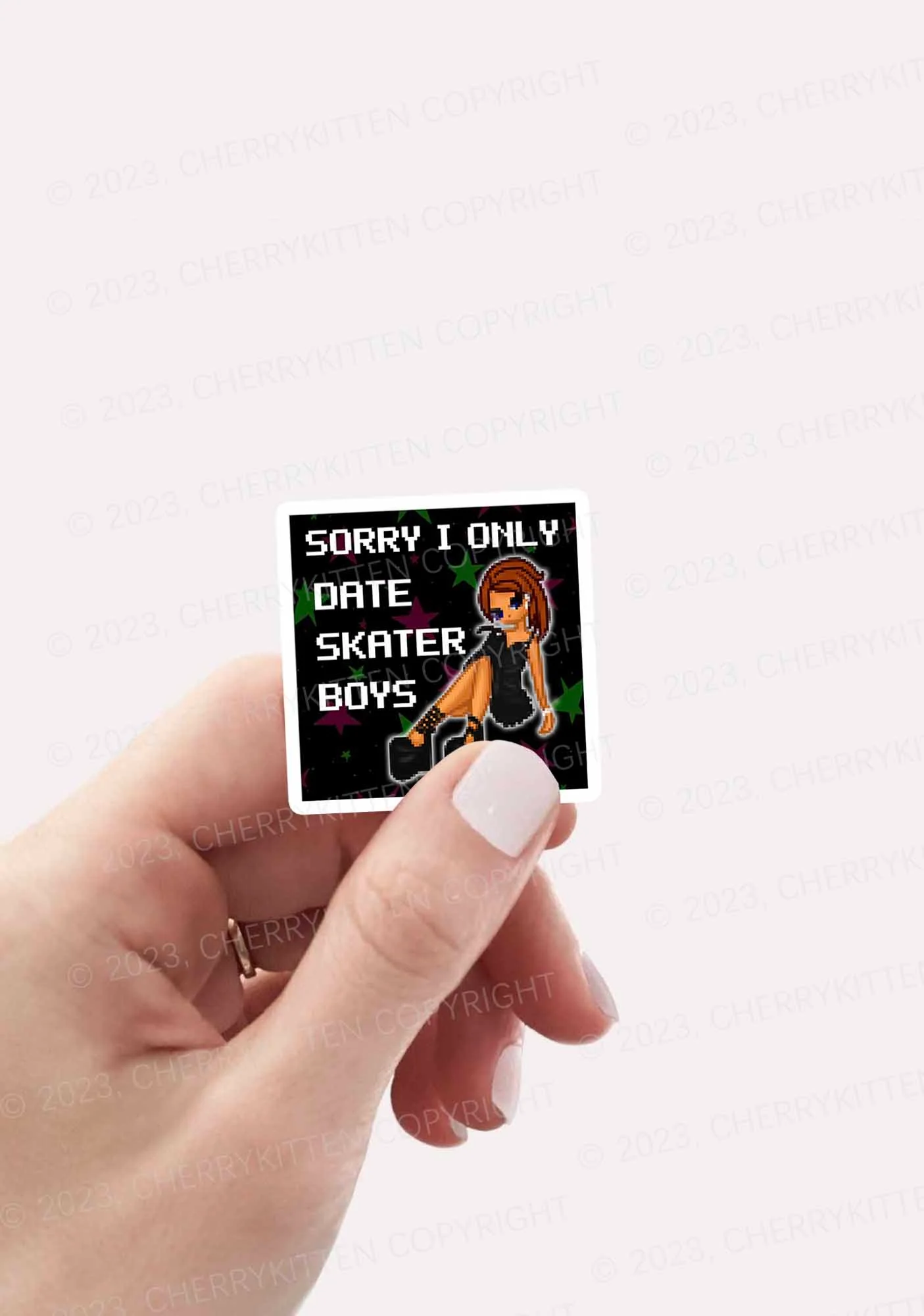 Only Date Skater Boys 1Pc Y2K Sticker Cherrykitten - Image 2