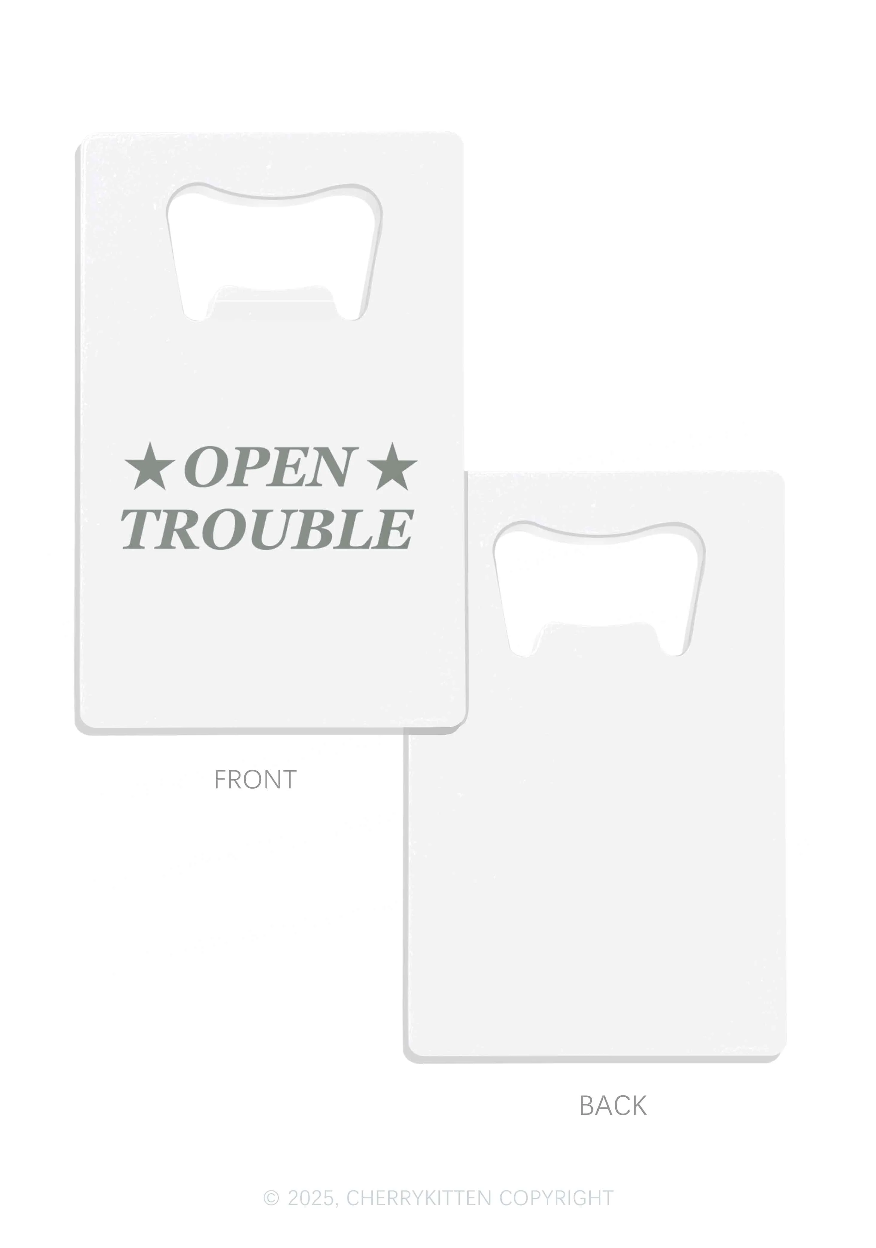 Open Trouble Y2K Credit Card Bottle Openers Cherrykitten - Image 4