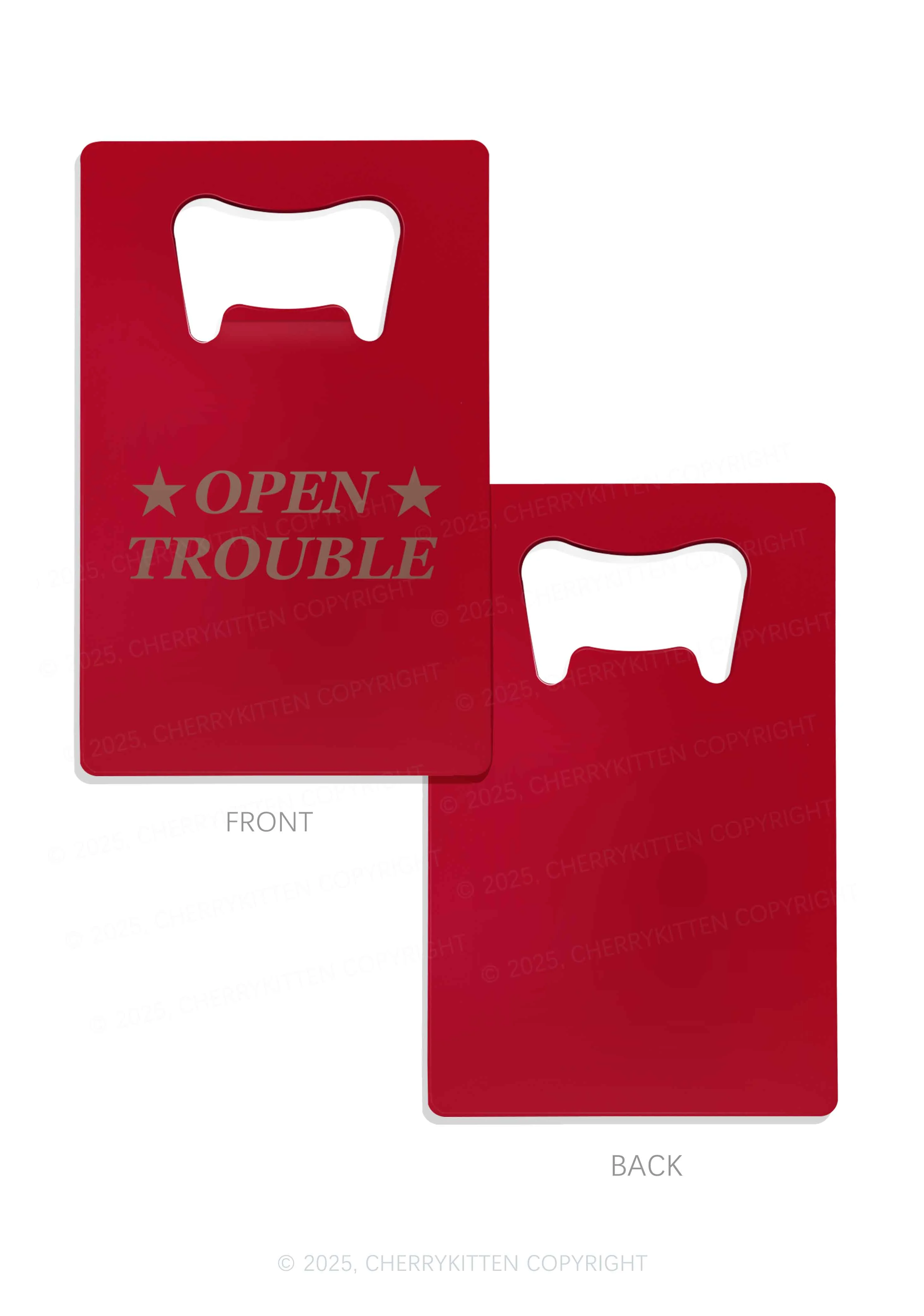 Open Trouble Y2K Credit Card Bottle Openers Cherrykitten - Image 6