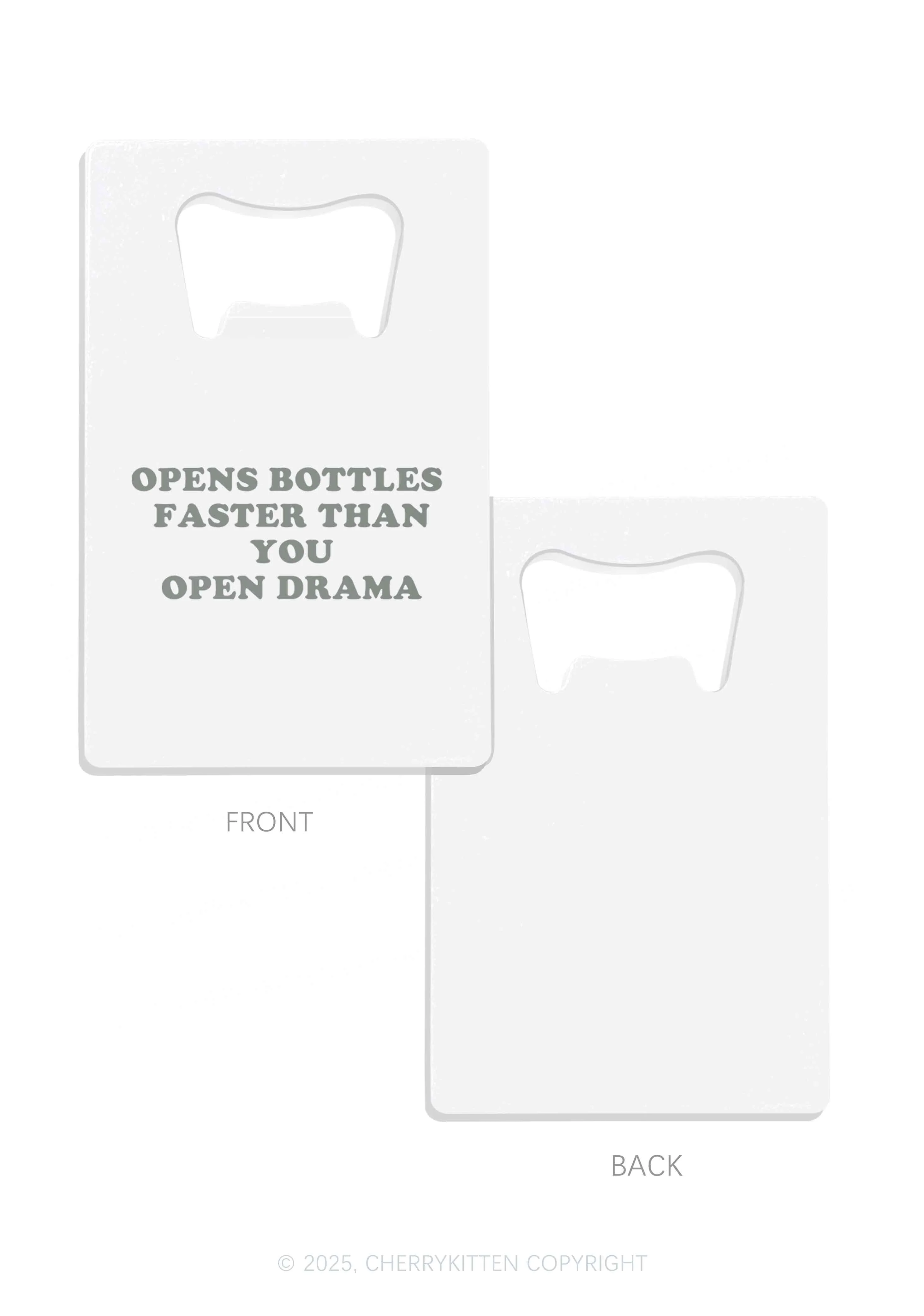 Open Drama Y2K Credit Card Bottle Openers Cherrykitten - Image 3