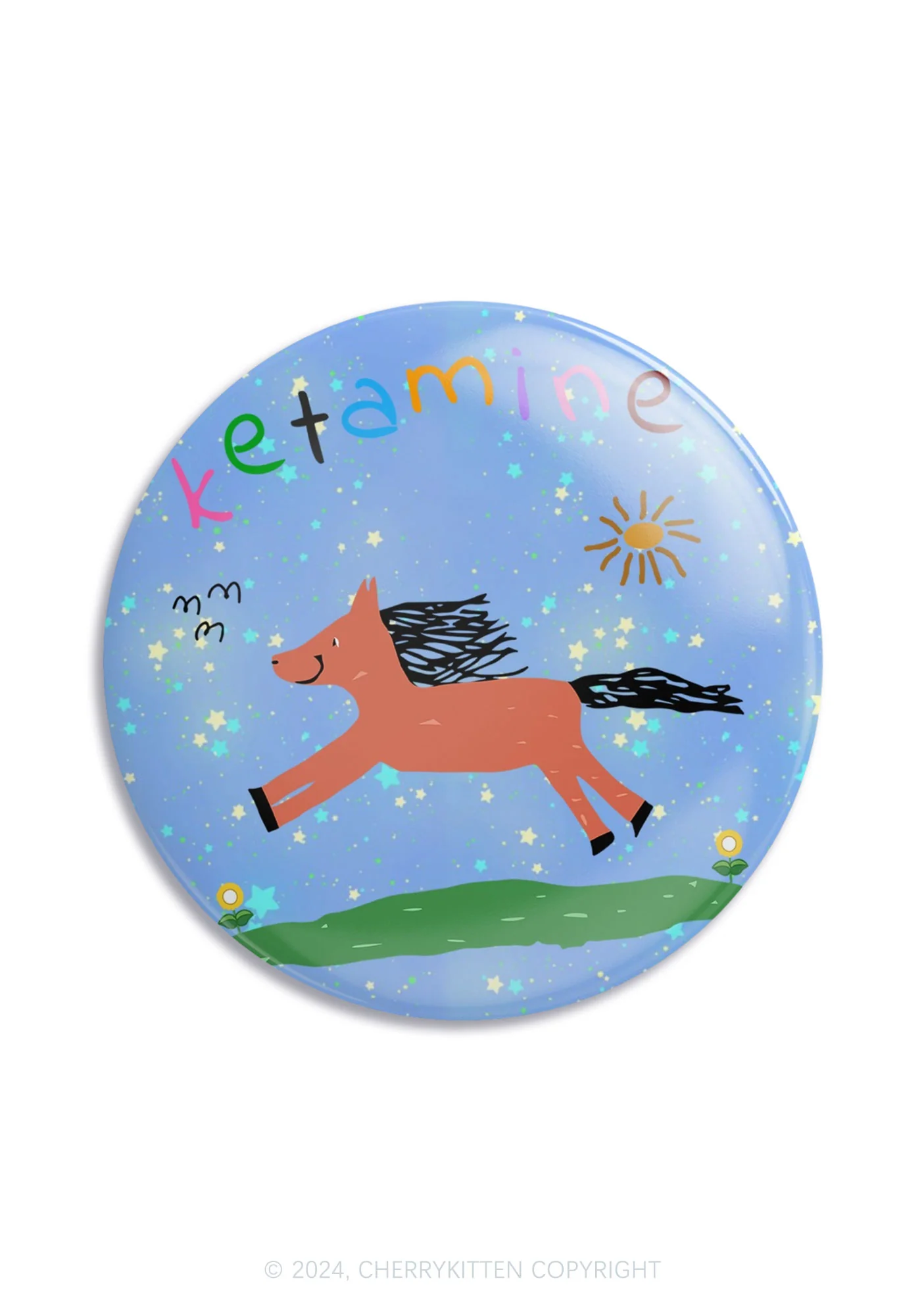 Orange K Pony 1Pc Y2K Pin Badge Cherrykitten - Image 6