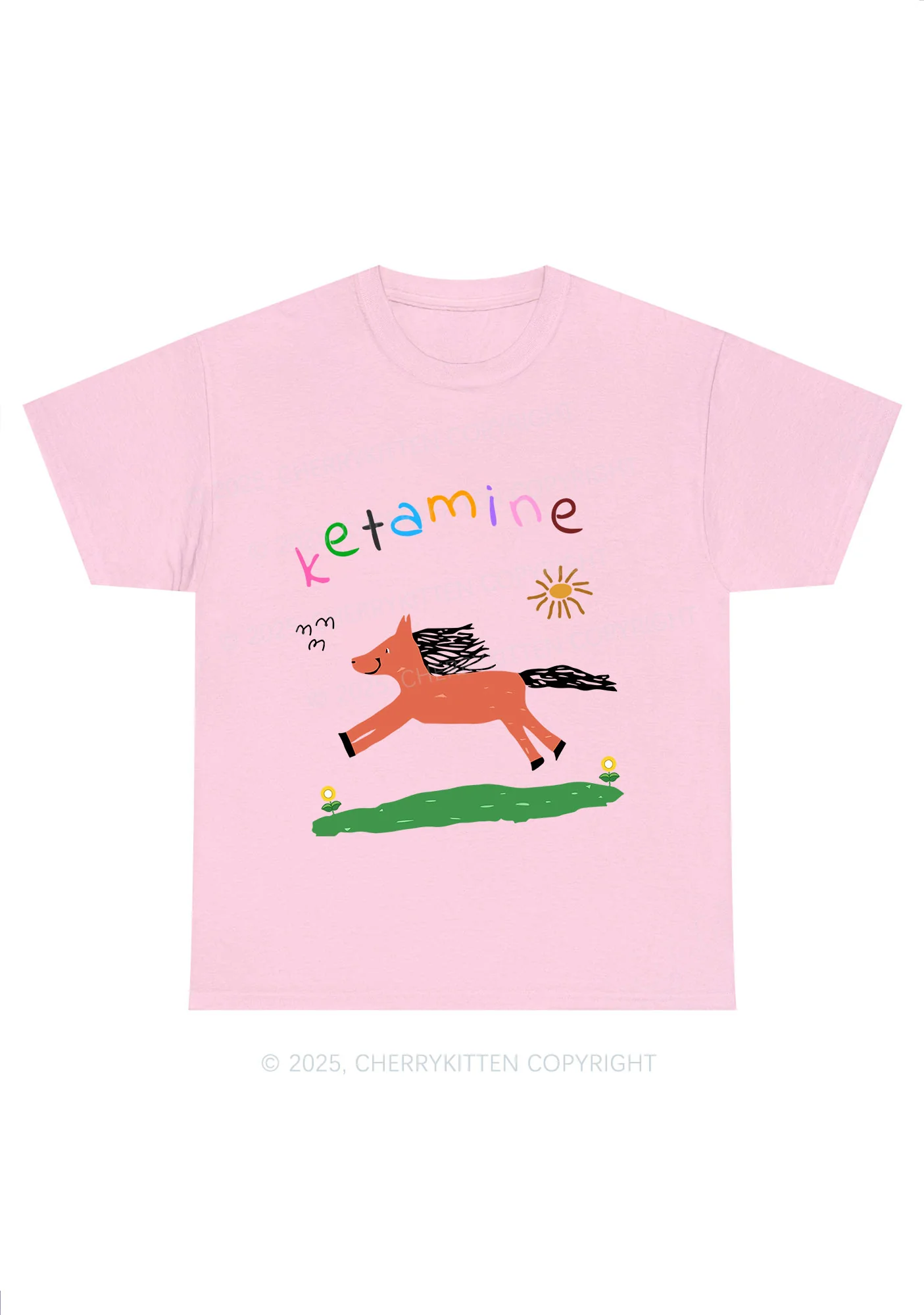 Orange K Pony Y2K Chunky Shirt Cherrykitten - Image 5