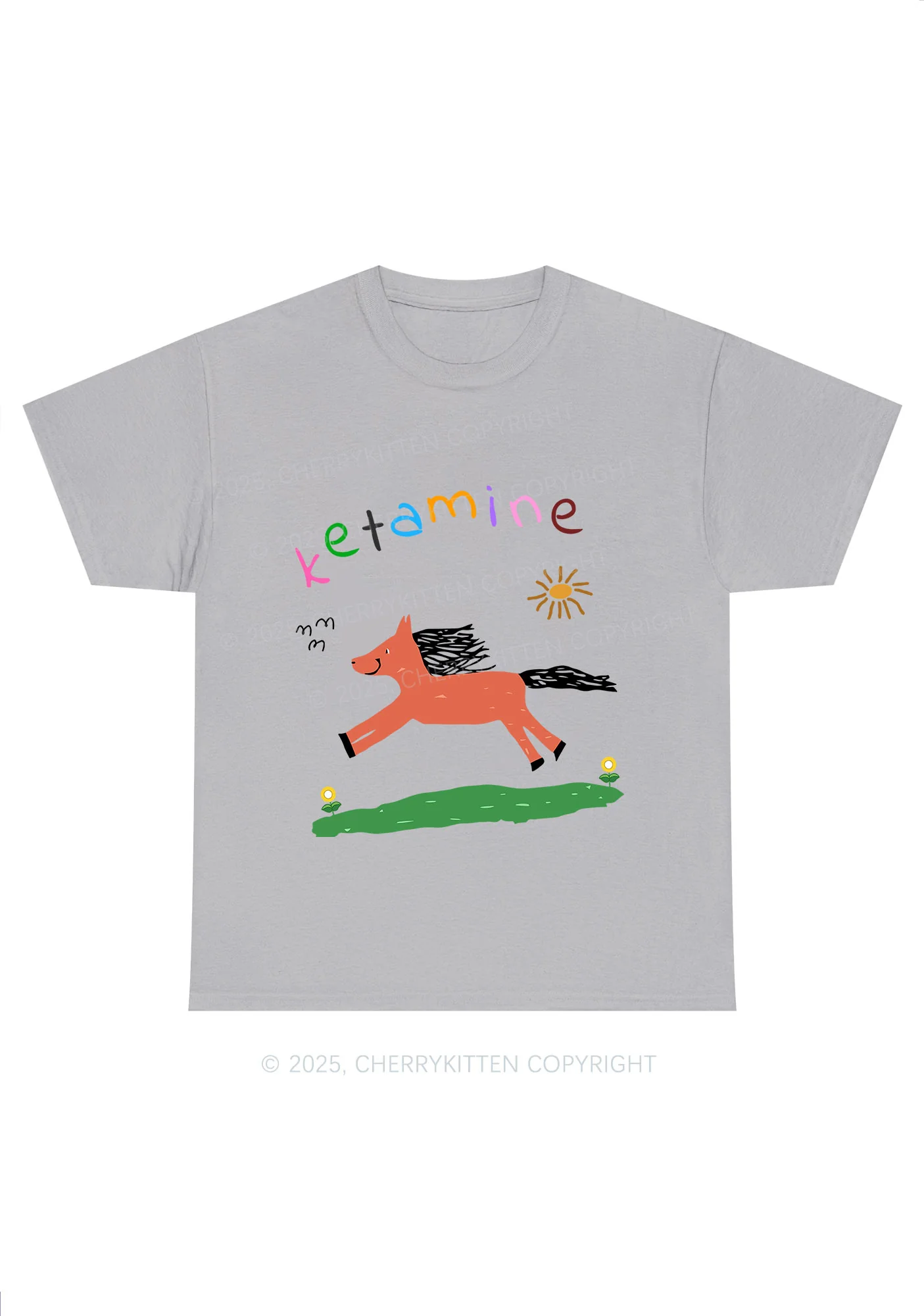 Orange K Pony Y2K Chunky Shirt Cherrykitten - Image 8