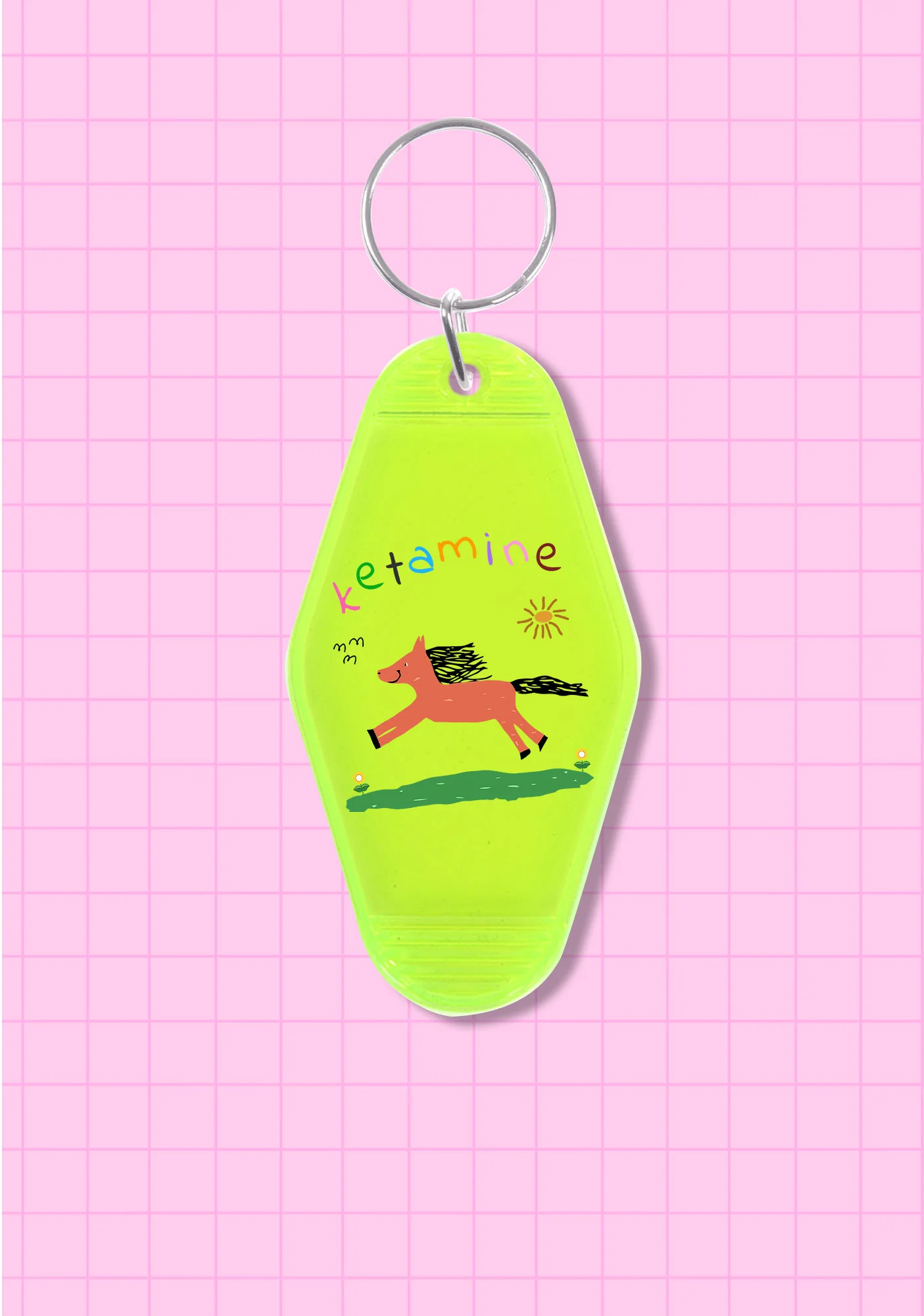 Orange Pony 1Pc Y2K Hotel Keychain Cherrykitten - Image 4