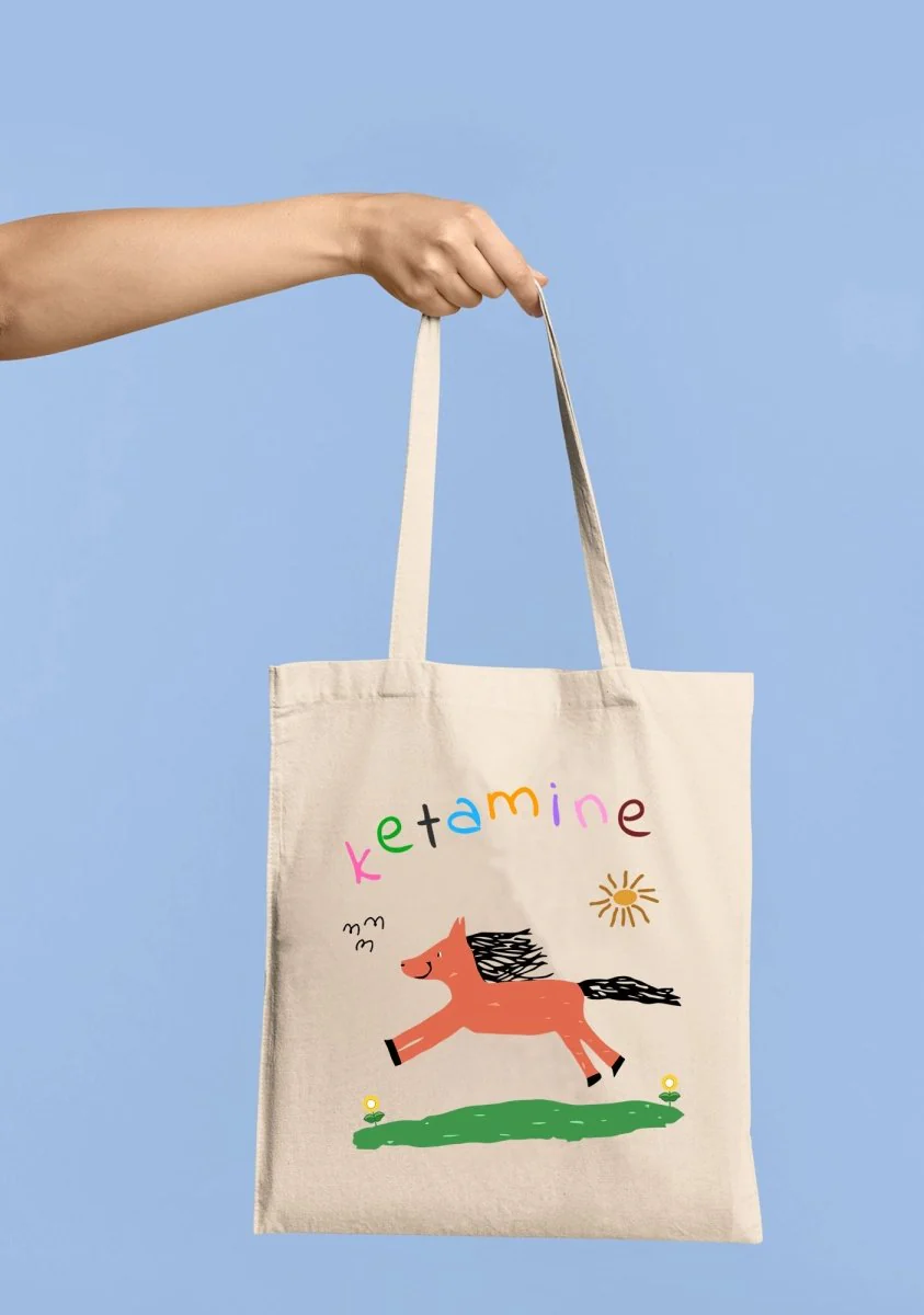 Orange Pony Canvas Tote Bag - Image 3