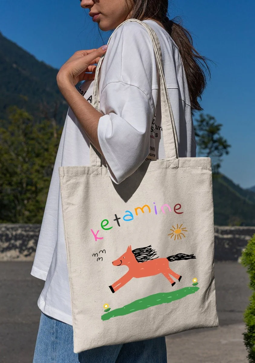 Orange Pony Canvas Tote Bag - Image 4